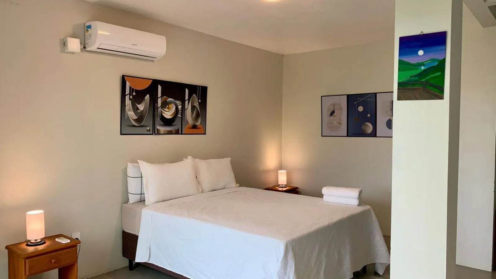 Bed in Pousada La Creación