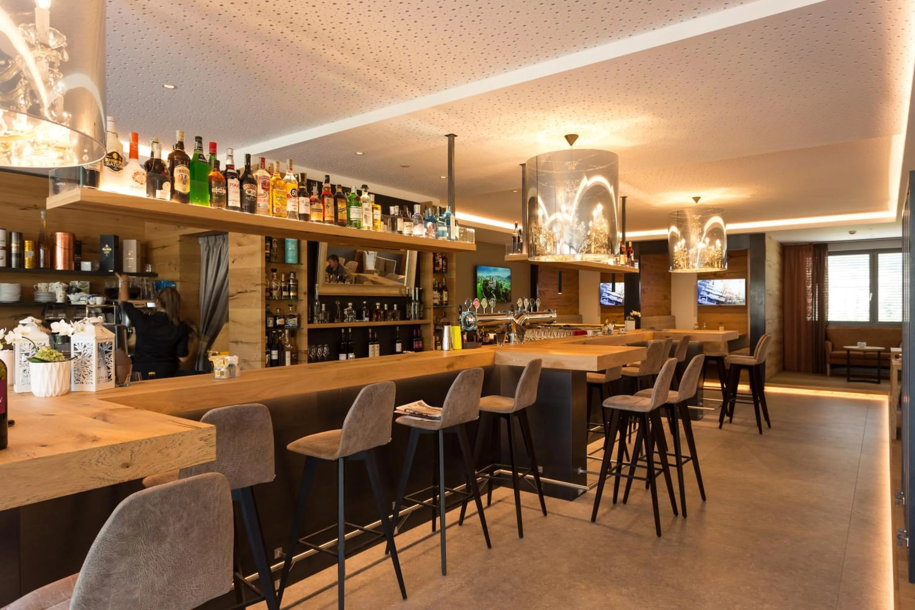 Lounge or bar in The Lodge Sporthotel - Golfclub Eppan