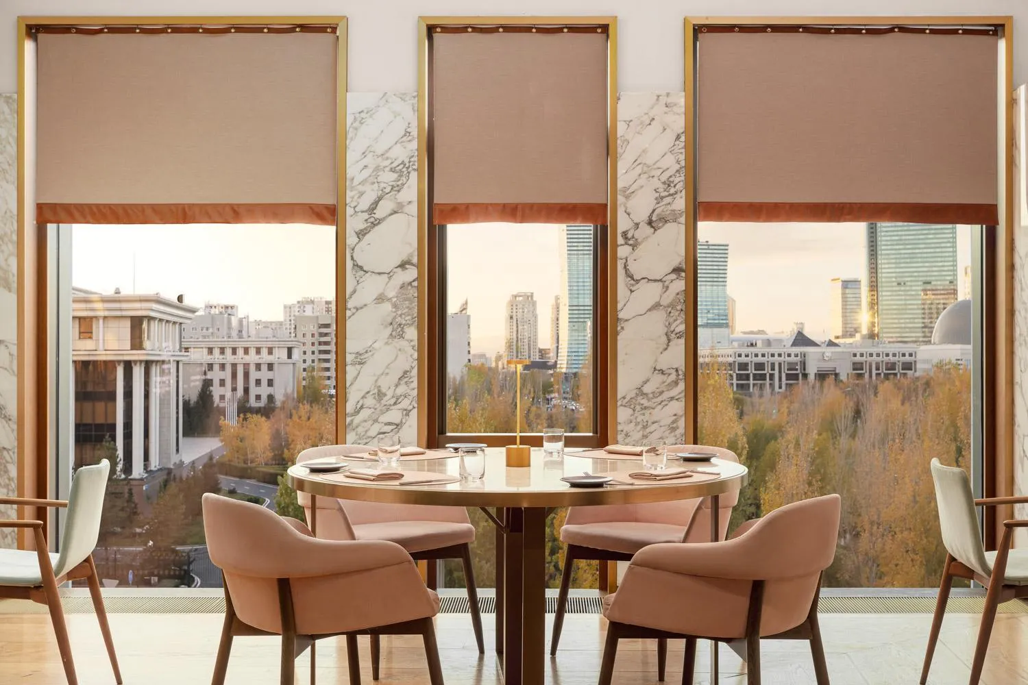 Dining area in The Ritz-Carlton, Astana