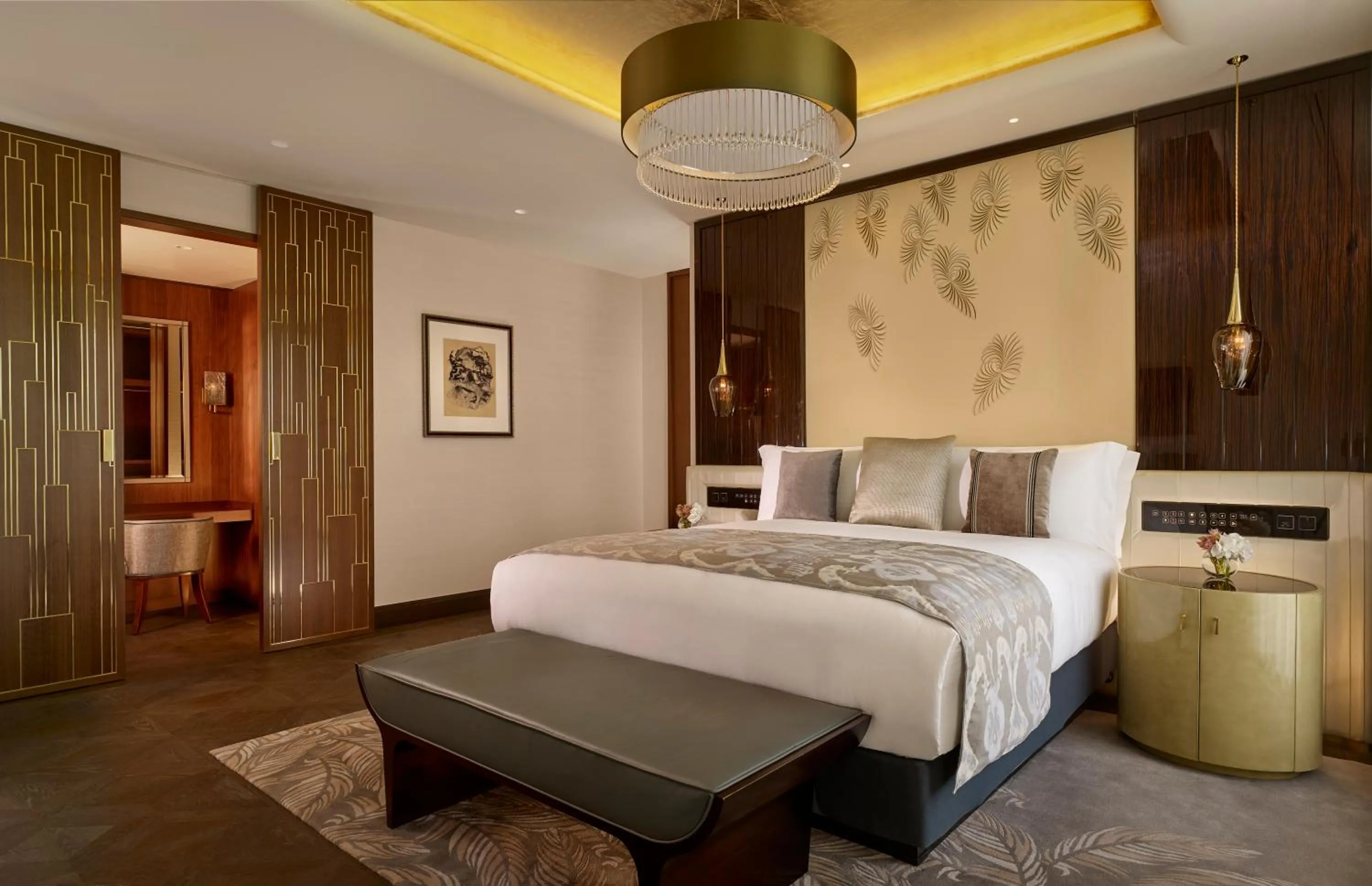 Bed in The Ritz-Carlton, Astana