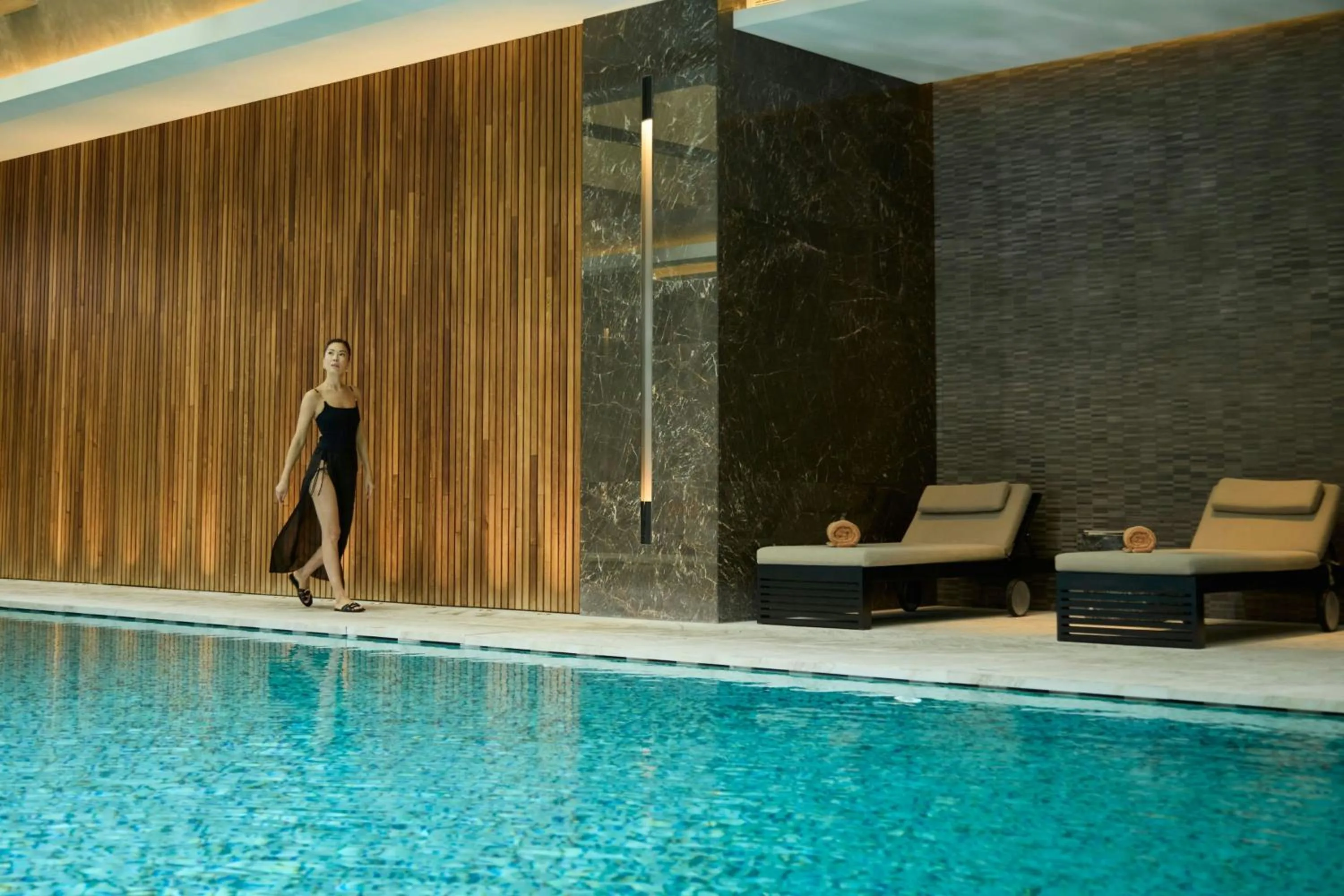 Swimming pool in The Ritz-Carlton, Astana