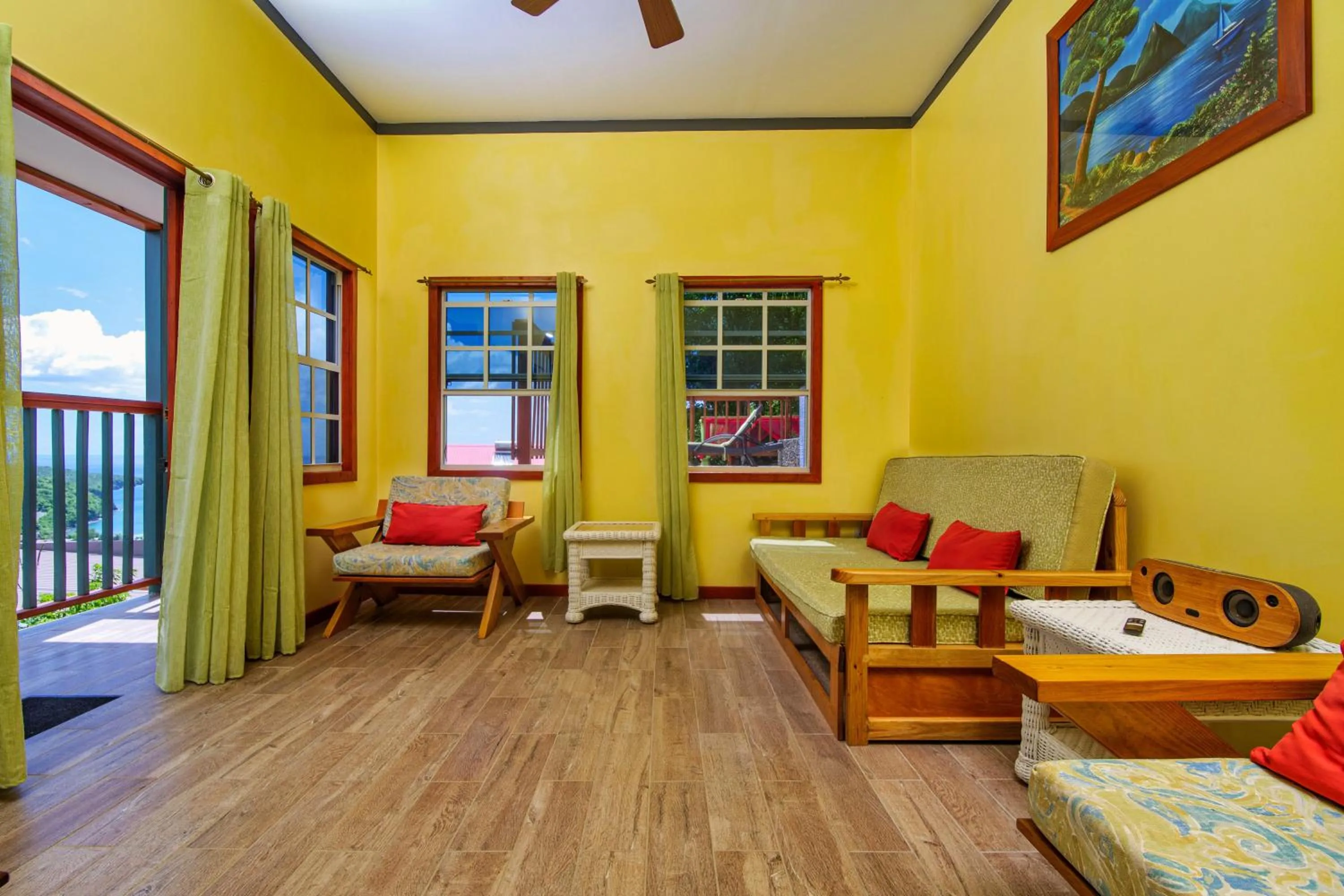 Living room in Tropical Paradise View