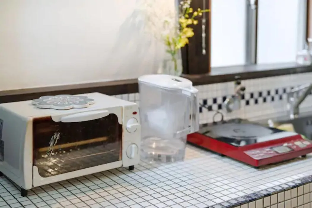 Kitchen or kitchenette in お宿梅夜Guesthouse Umeya