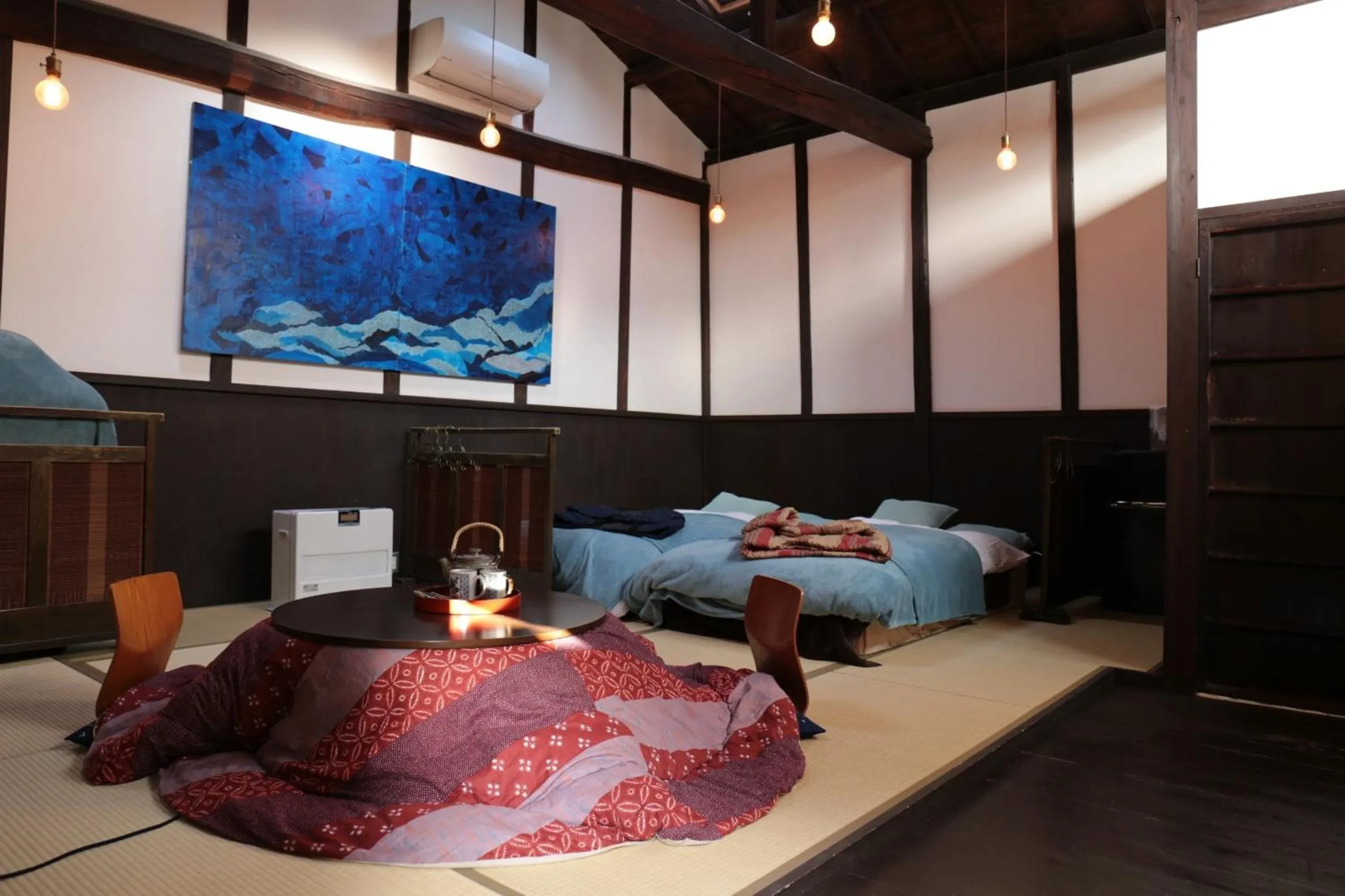 Bed in お宿梅夜Guesthouse Umeya