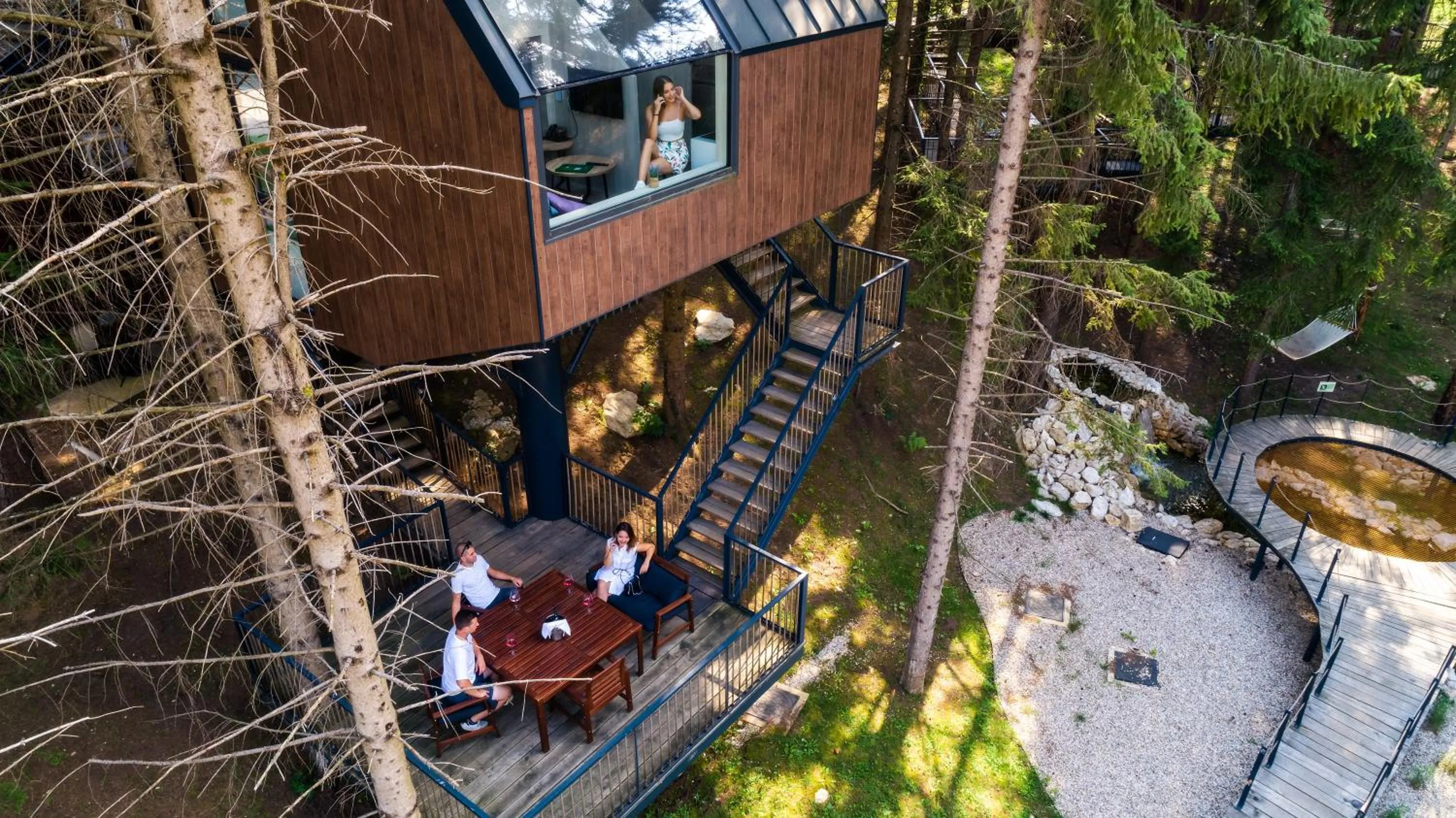 Bird's eye view in Plitvice Holiday Resort