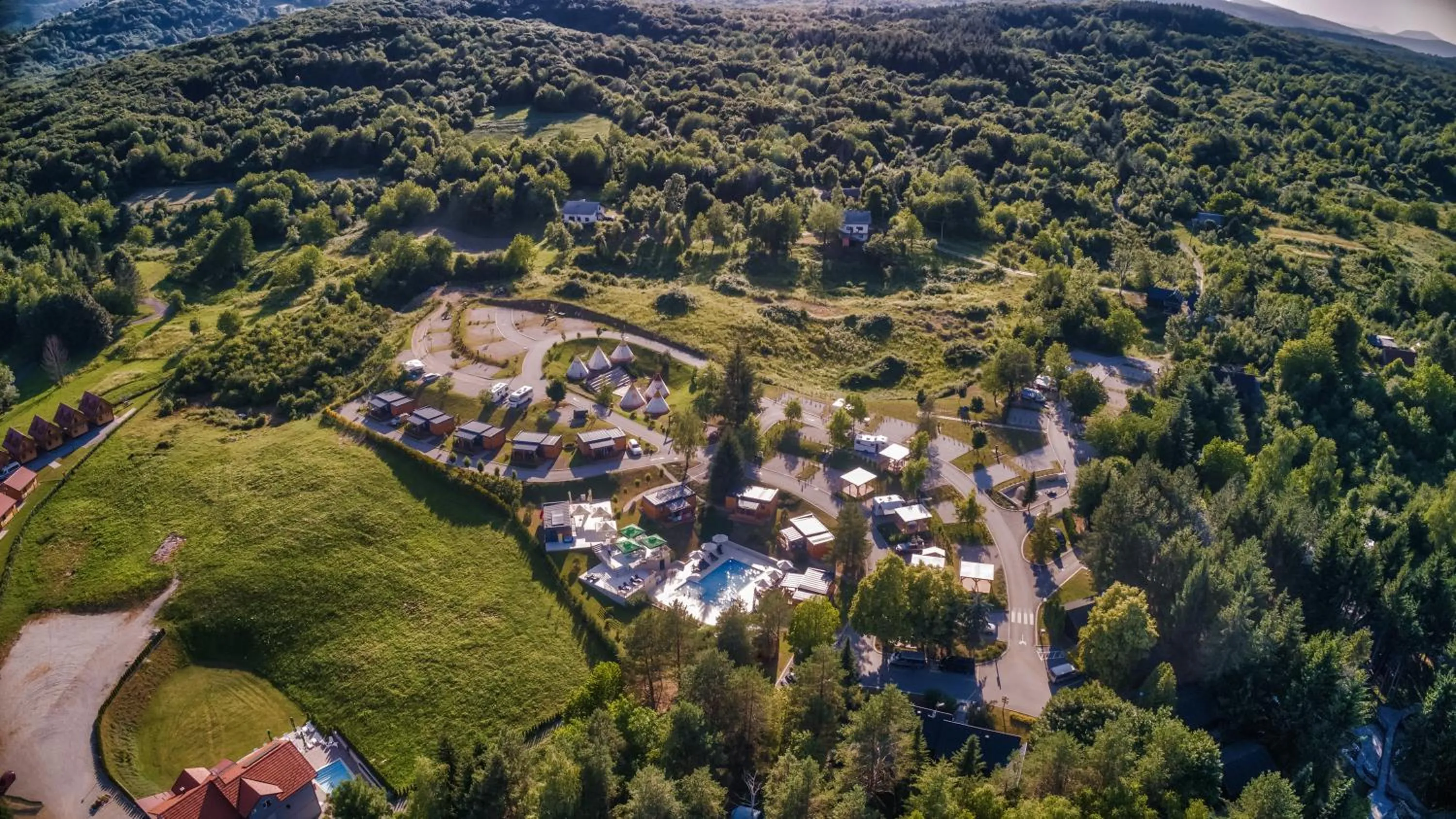 Bird's eye view in Plitvice Holiday Resort