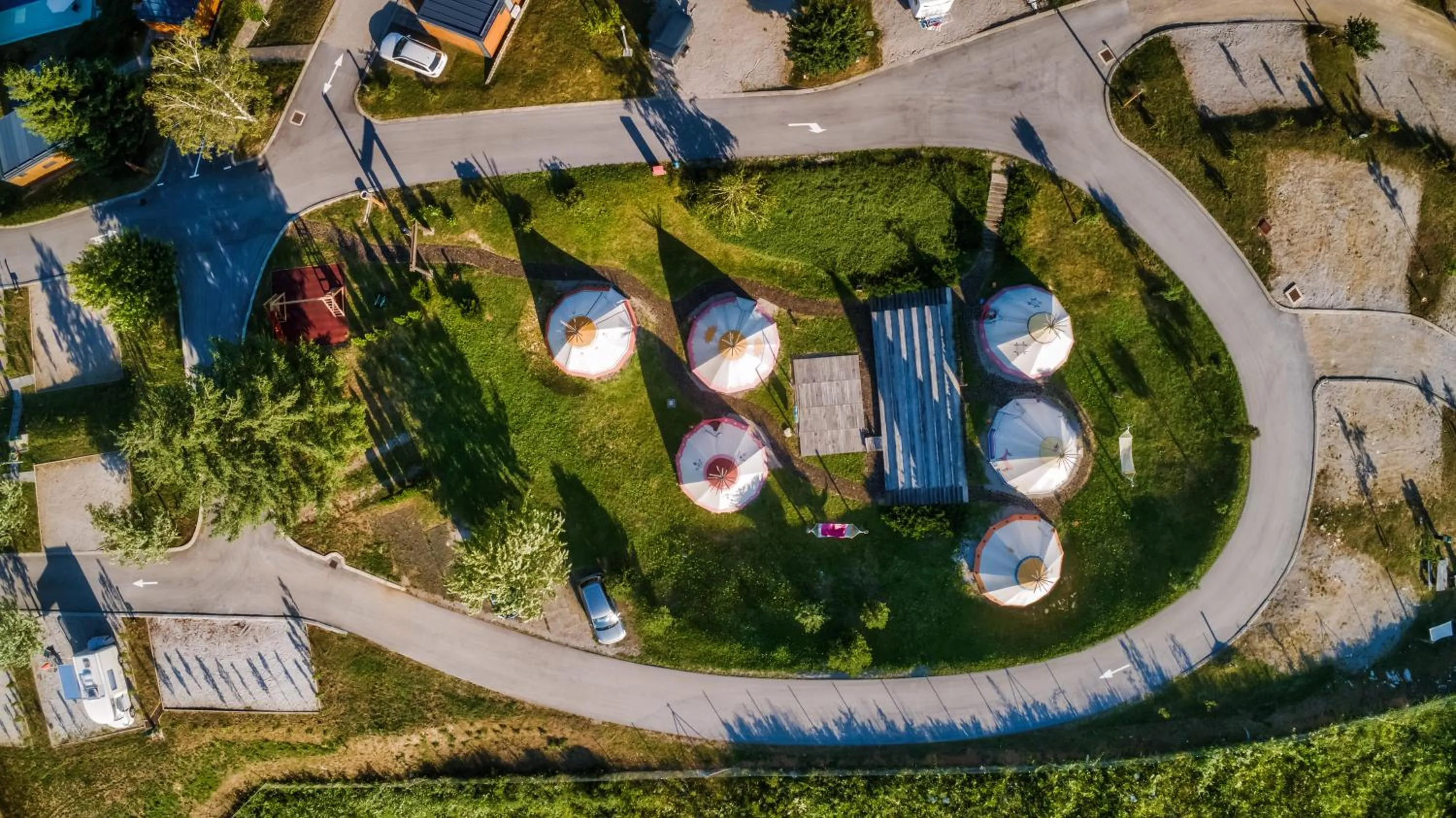 Bird's eye view in Plitvice Holiday Resort