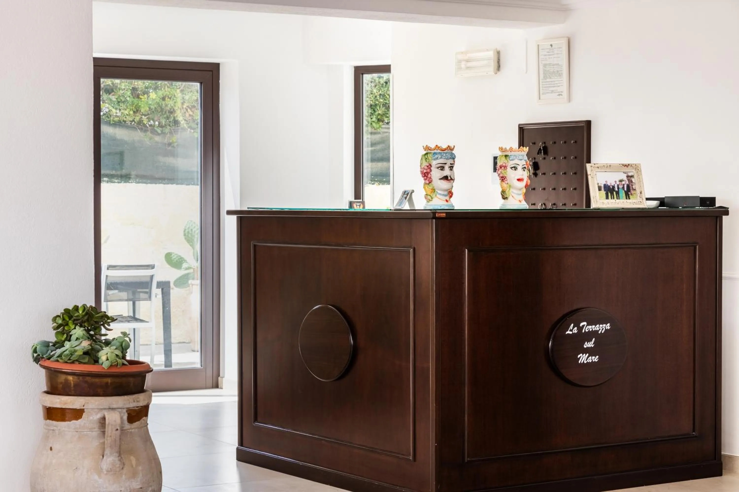 Lobby or reception in B&B La terrazza sul mare