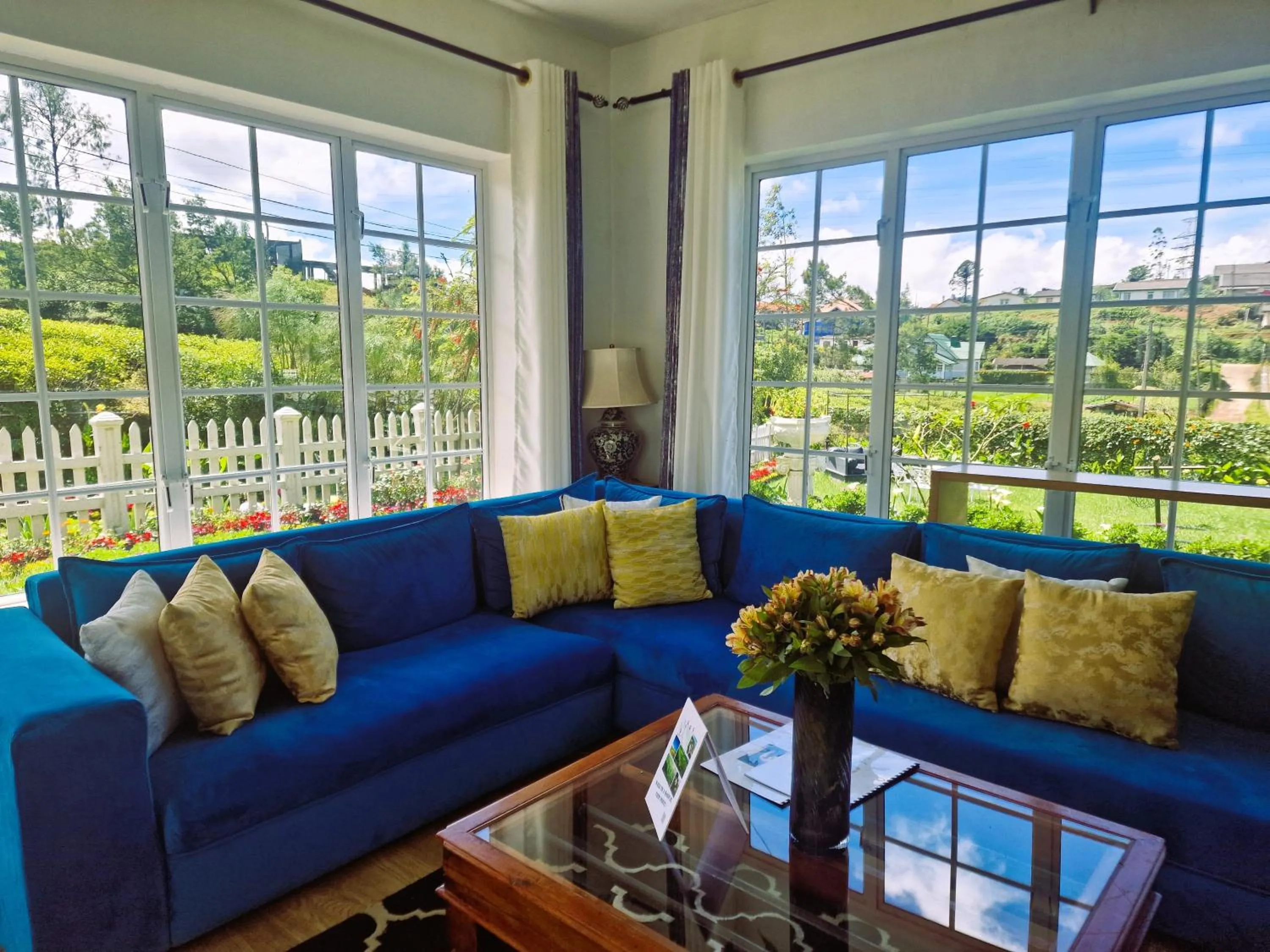 Seating area in The Tea Garden