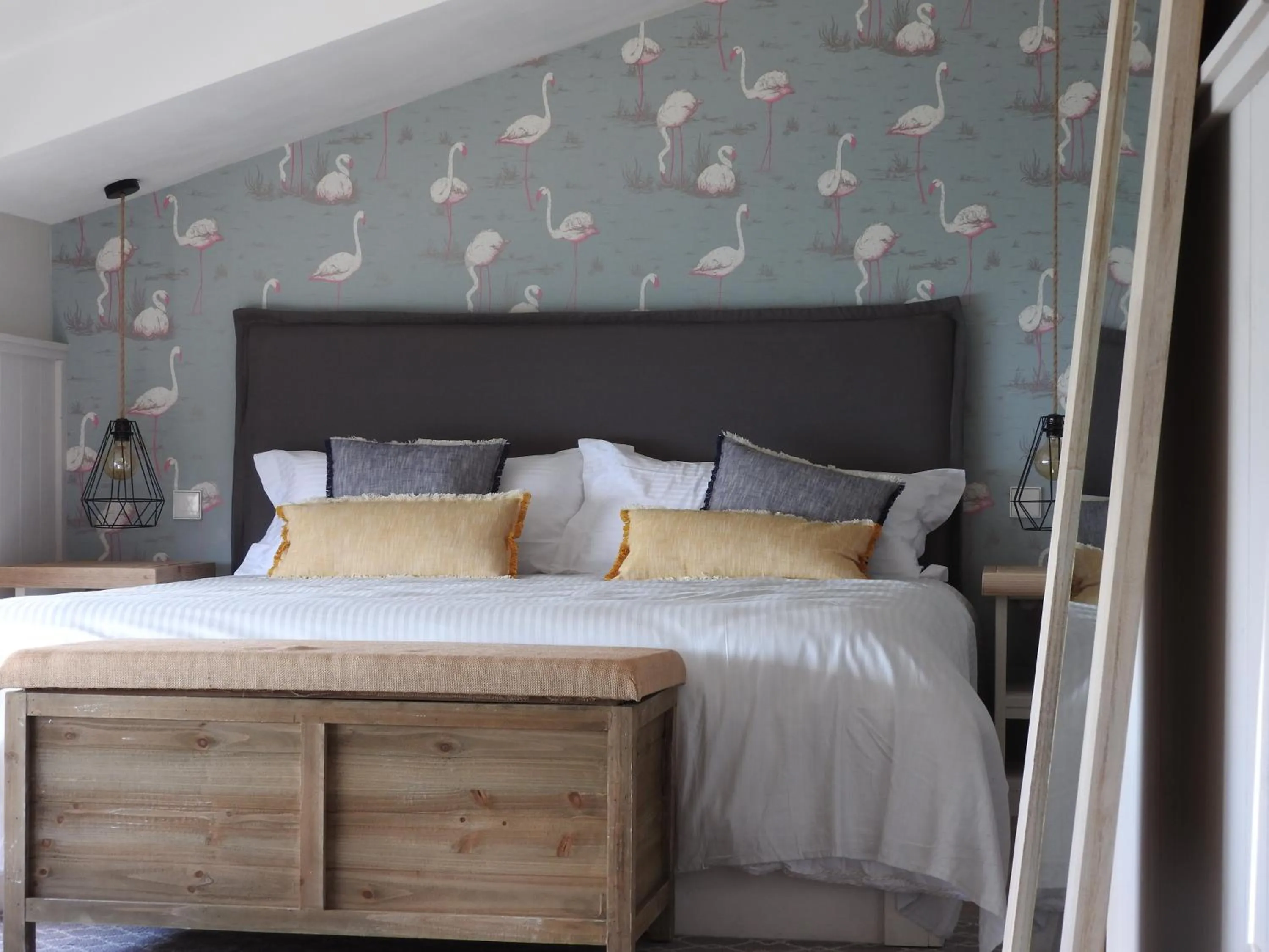 Bedroom, Bed in The Beach House Studios & Suites