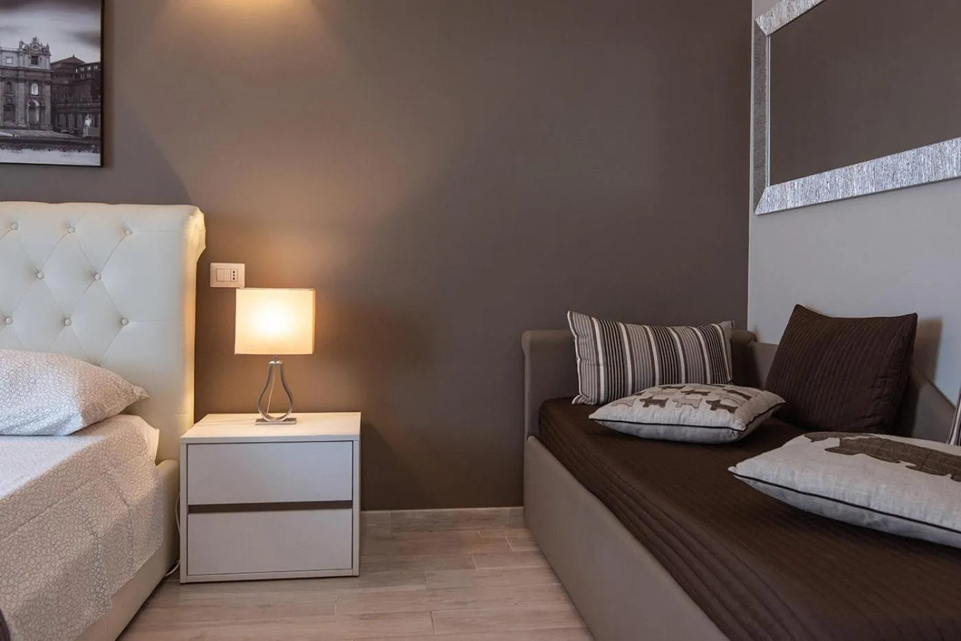 Bed in Central Vatican Rooms