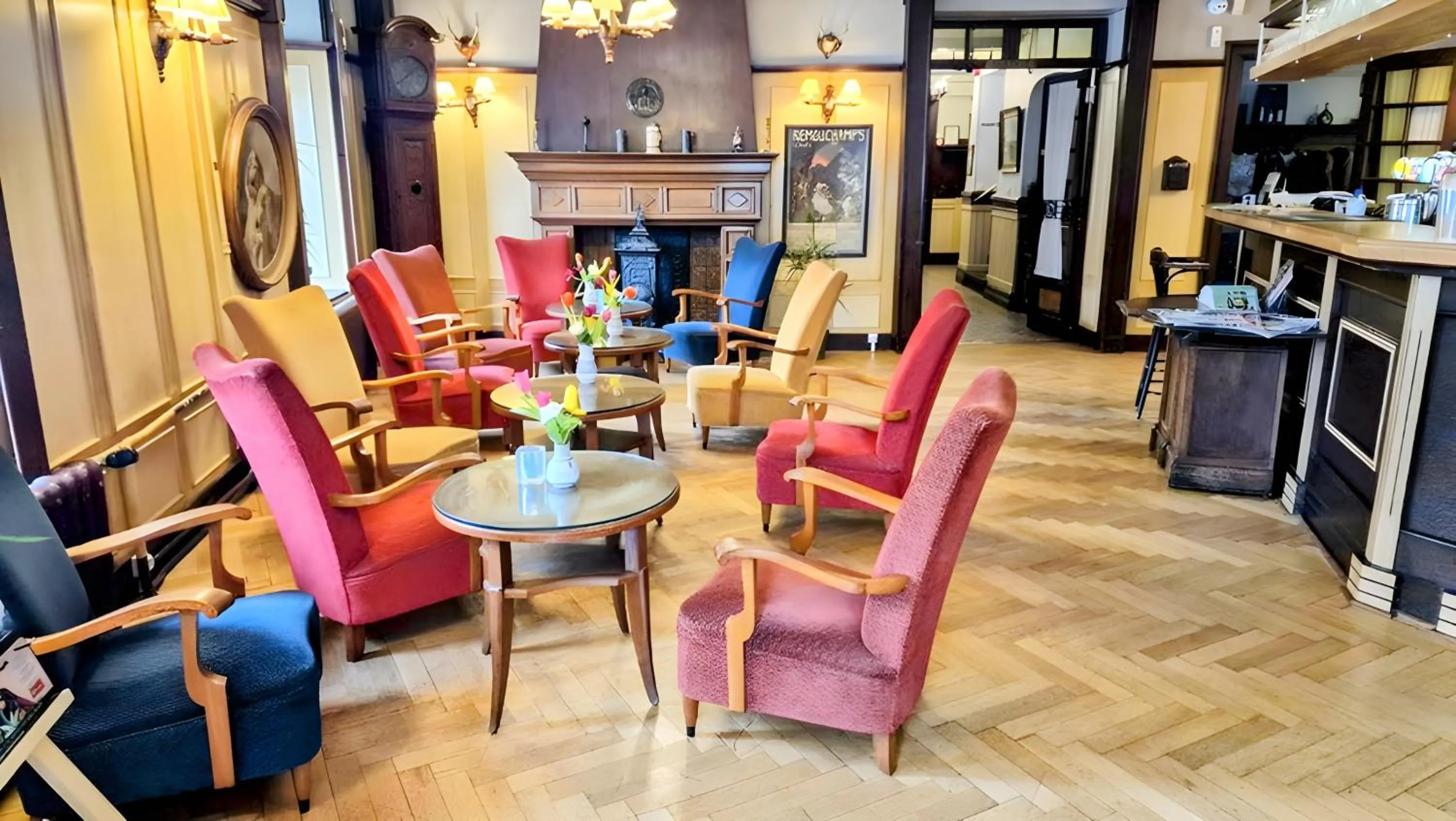 Lobby or reception in Hotel-Restaurant Bonhomme