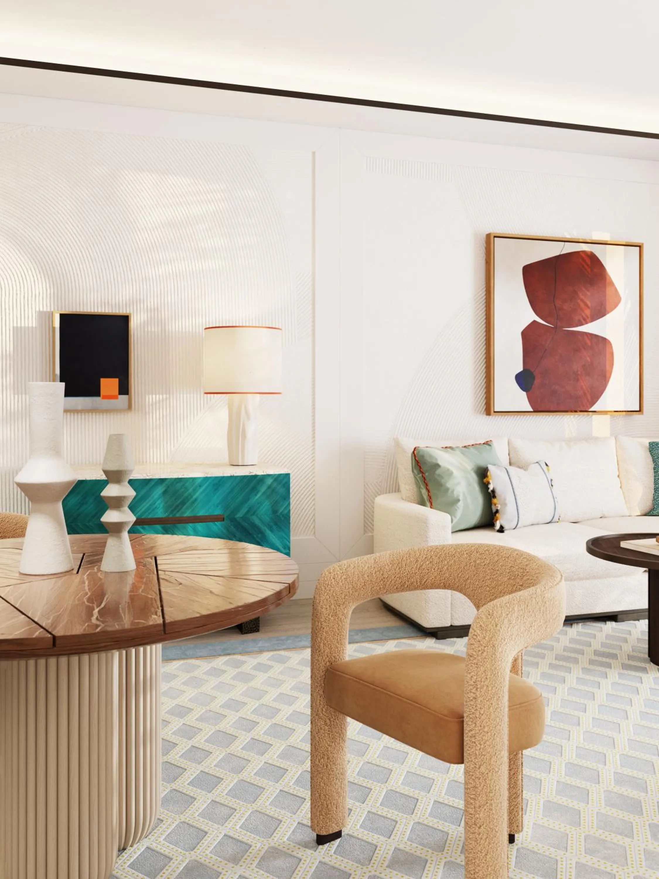 Living room in The View Rabat