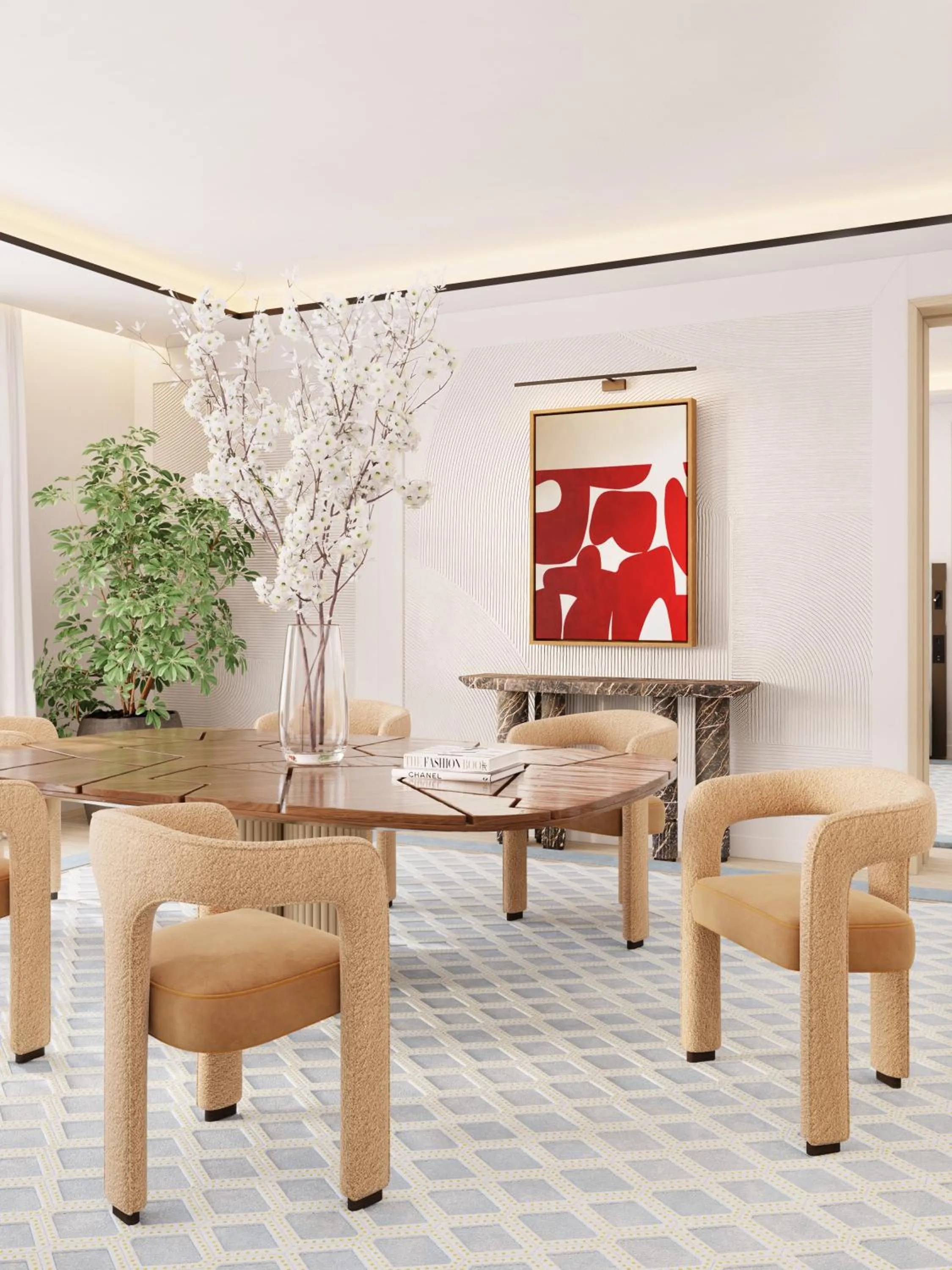 Dining area in The View Rabat