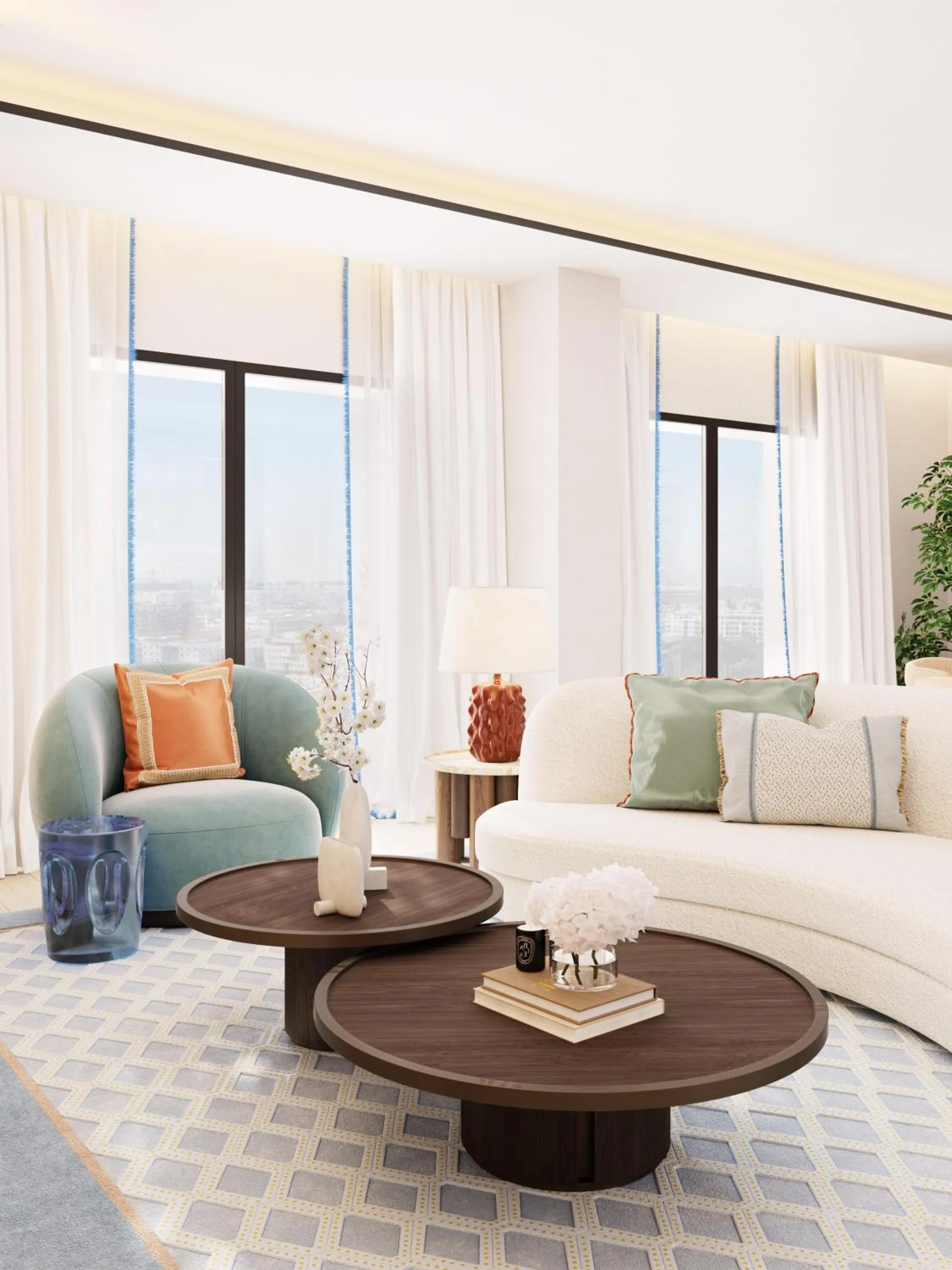 Living room in The View Rabat