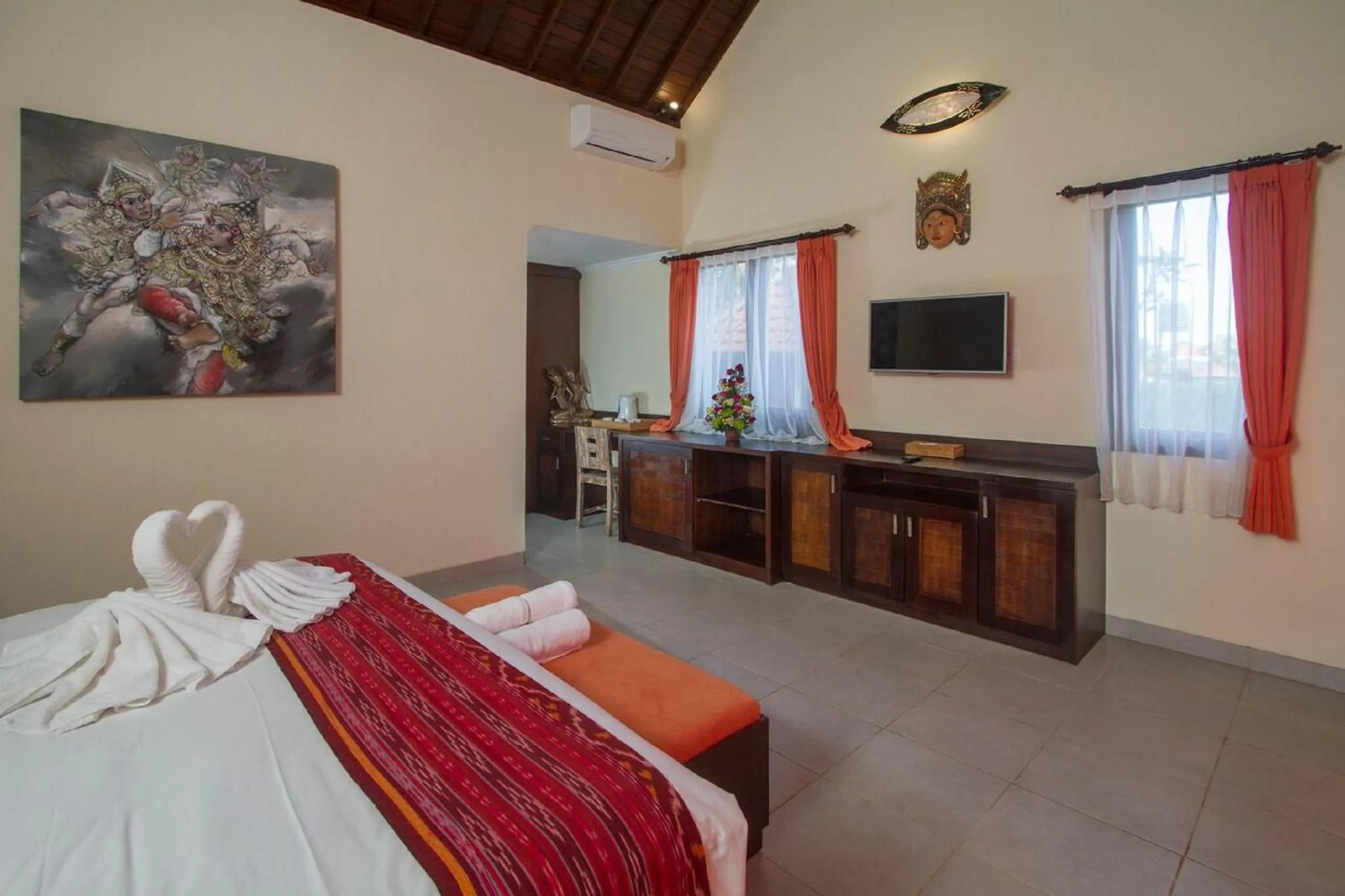 TV and multimedia, Bed in Pondok Massas Ubud