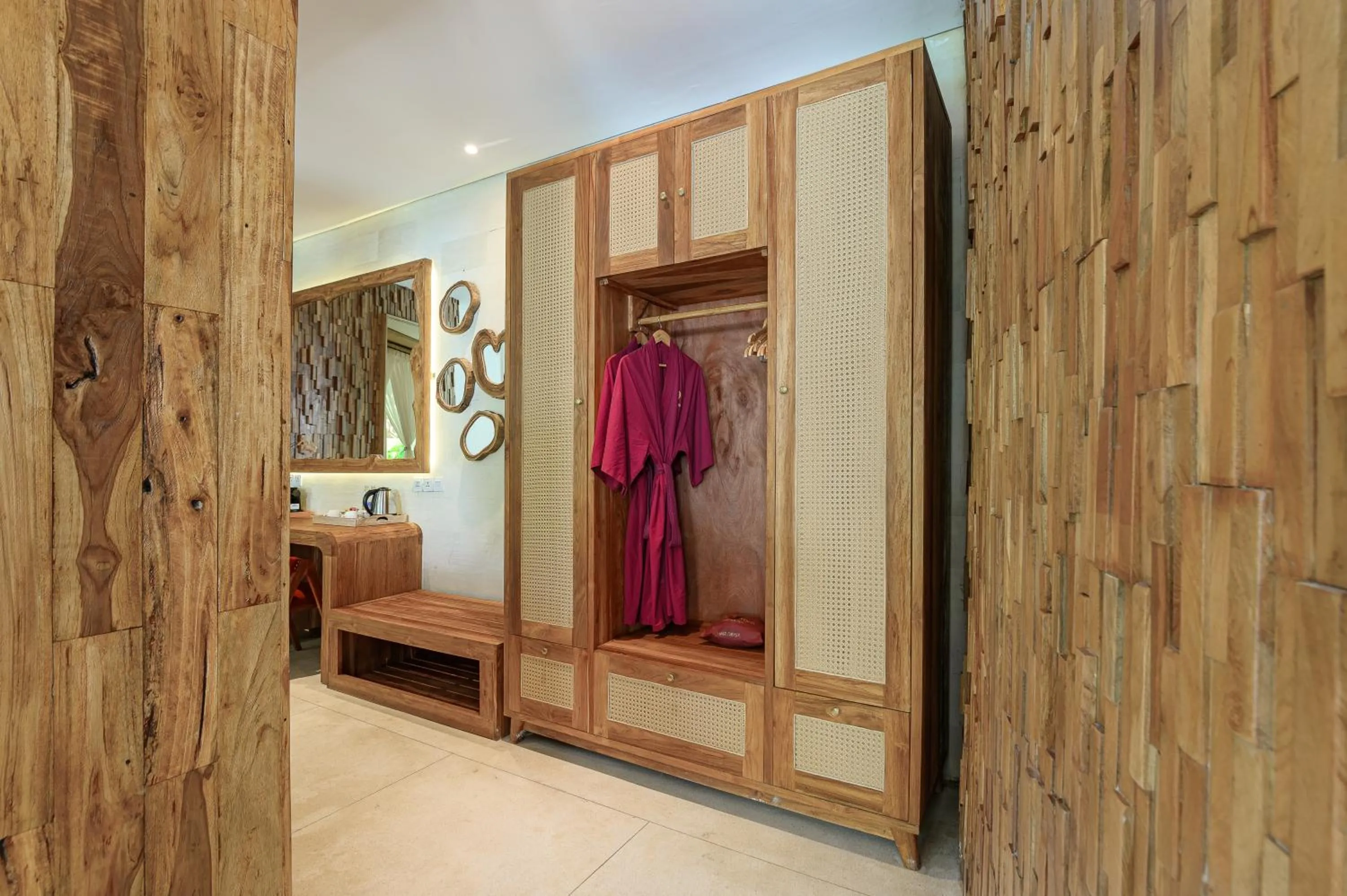 wardrobe, Bed in The Udaya Resorts and Spa