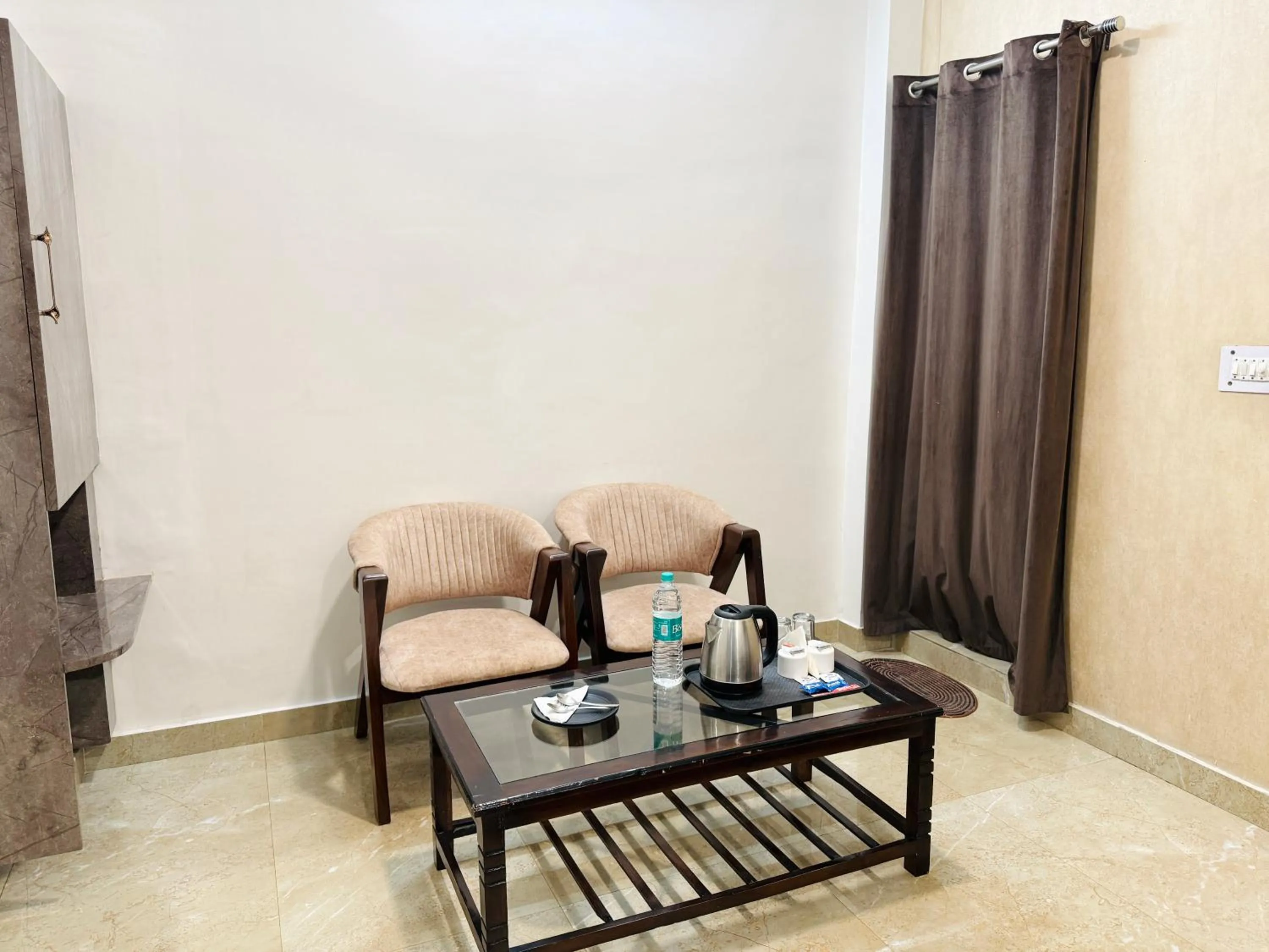 Seating area in Krishna Residency - A Boutique Hotel