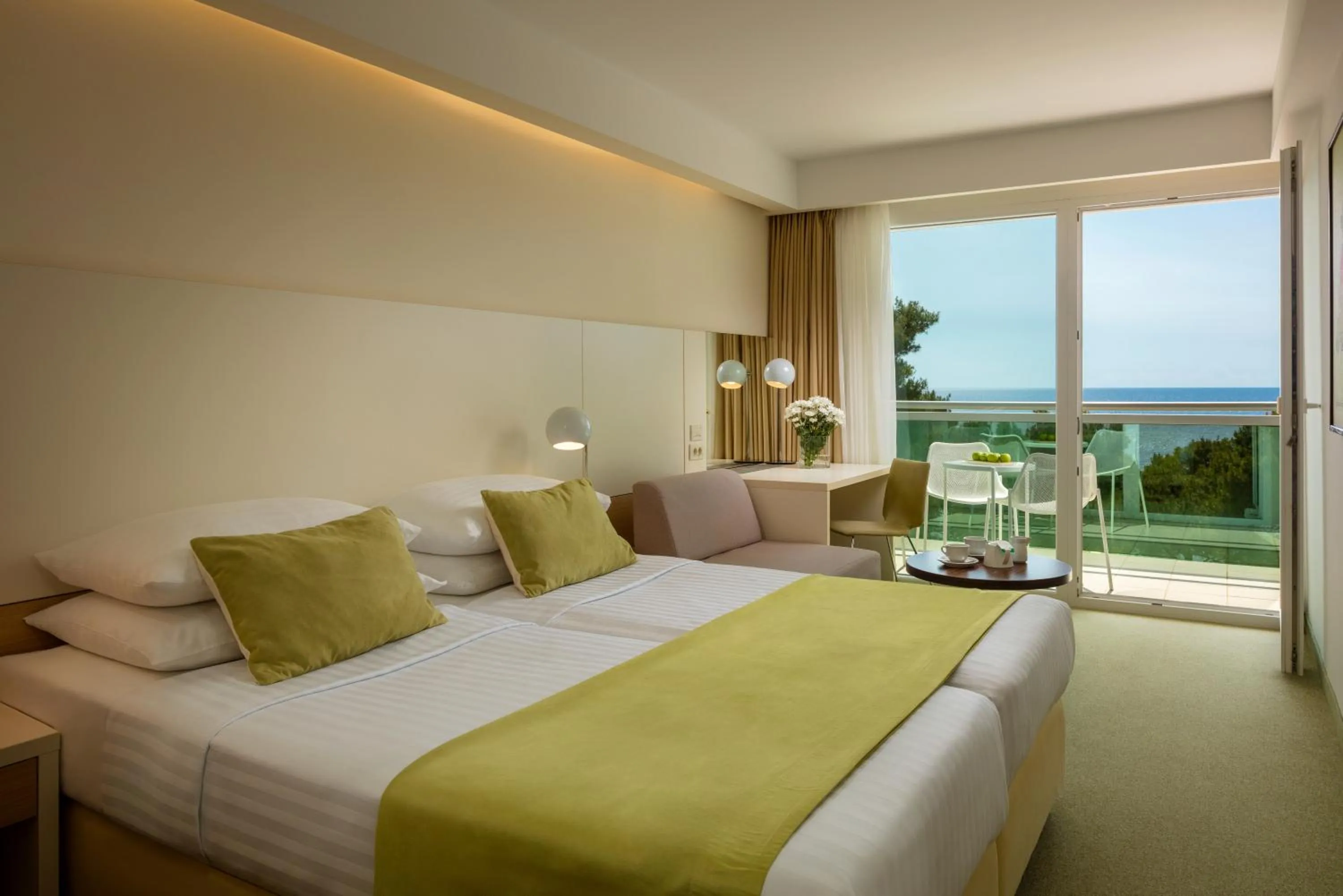 Bed in Family Hotel Vespera