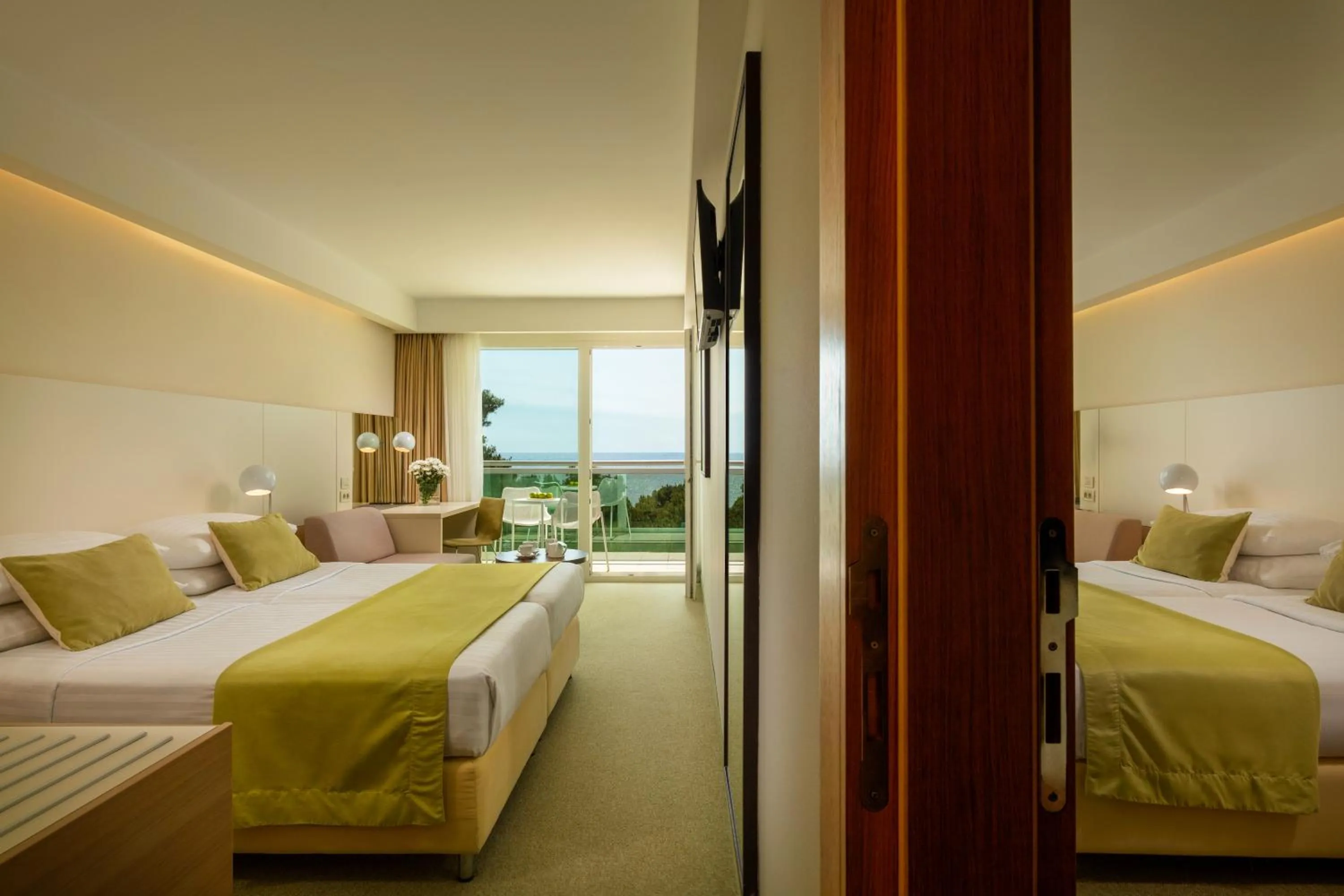 Bed in Family Hotel Vespera