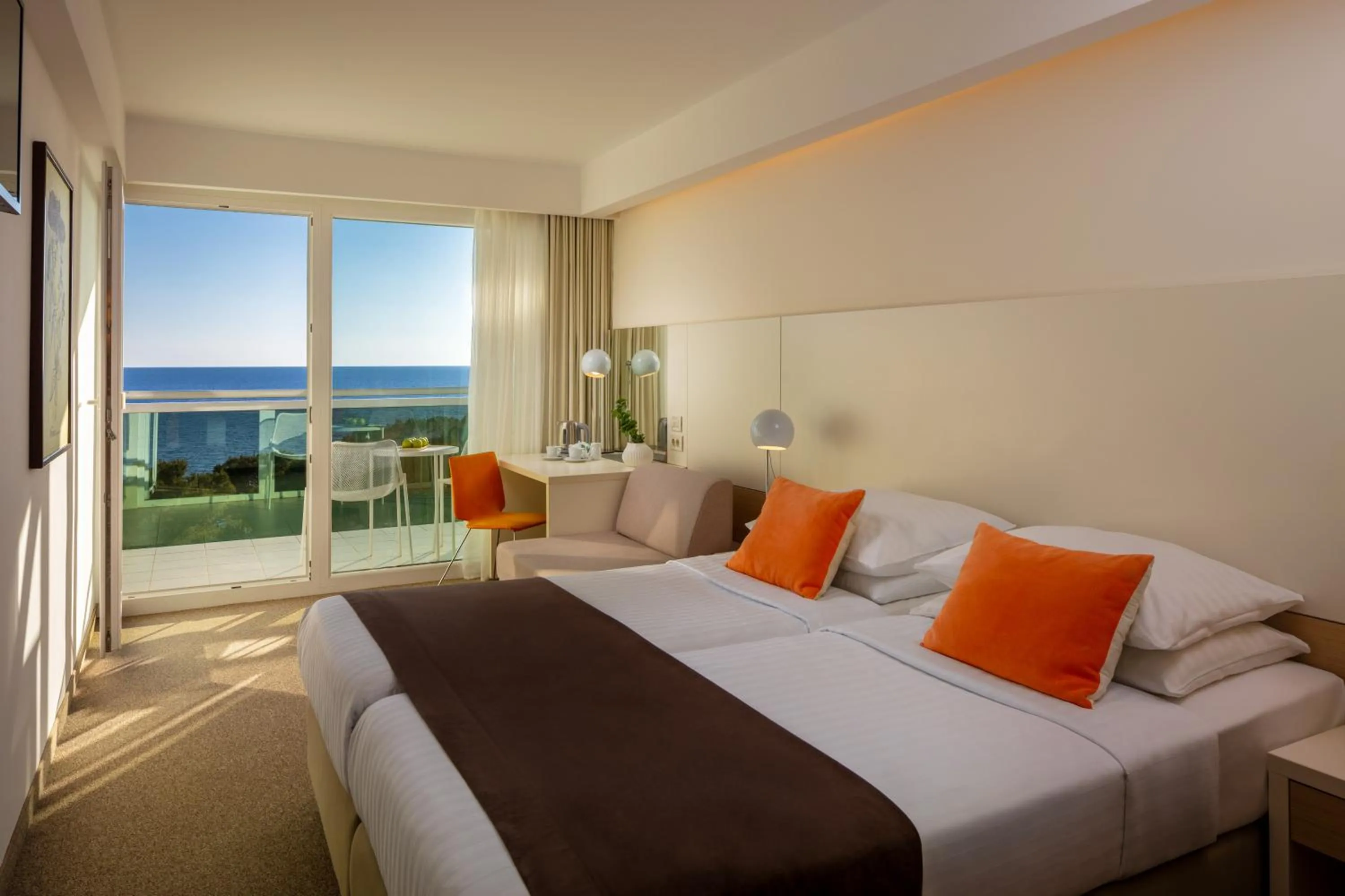 Bed in Family Hotel Vespera