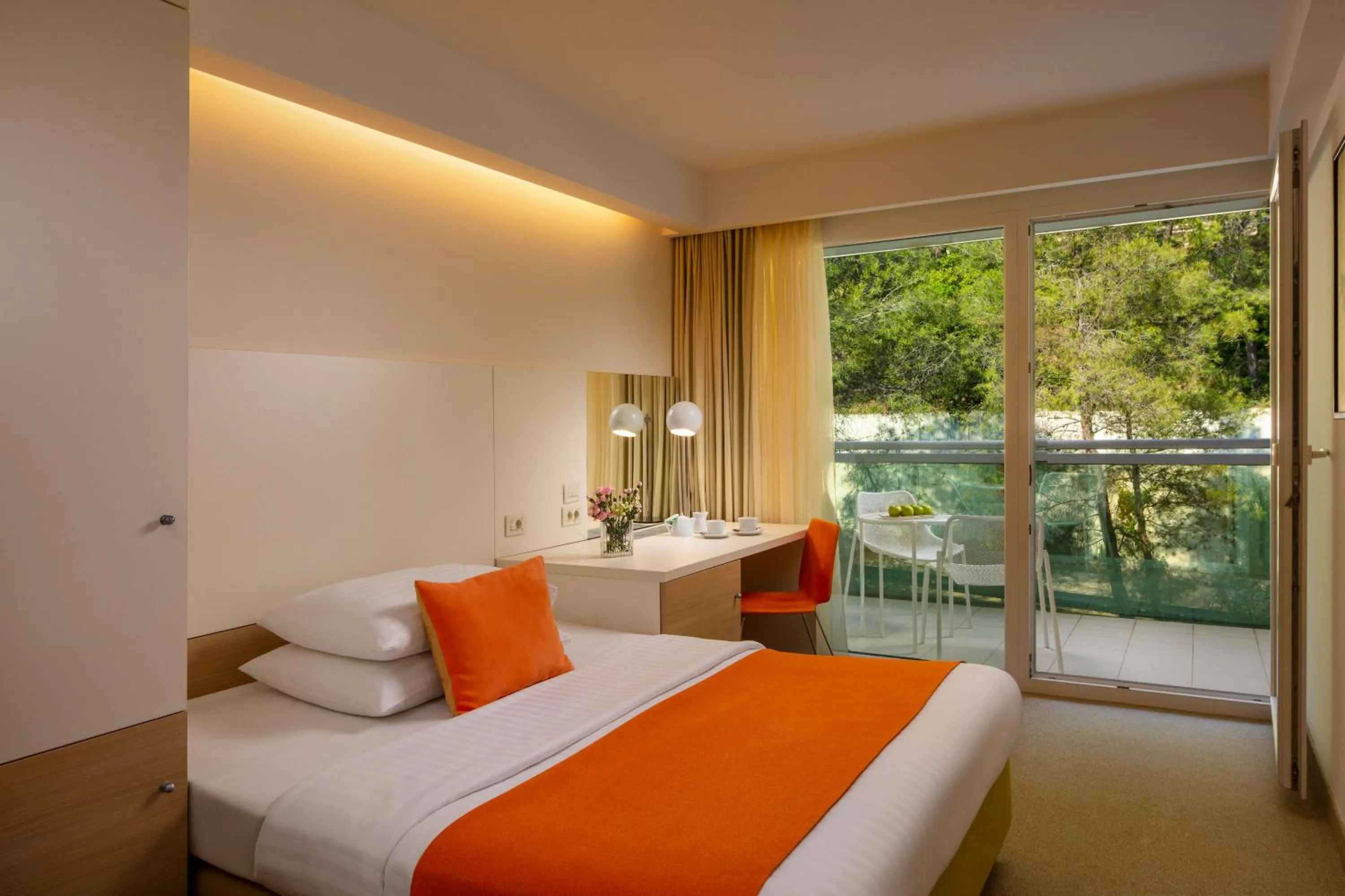 Bed in Family Hotel Vespera