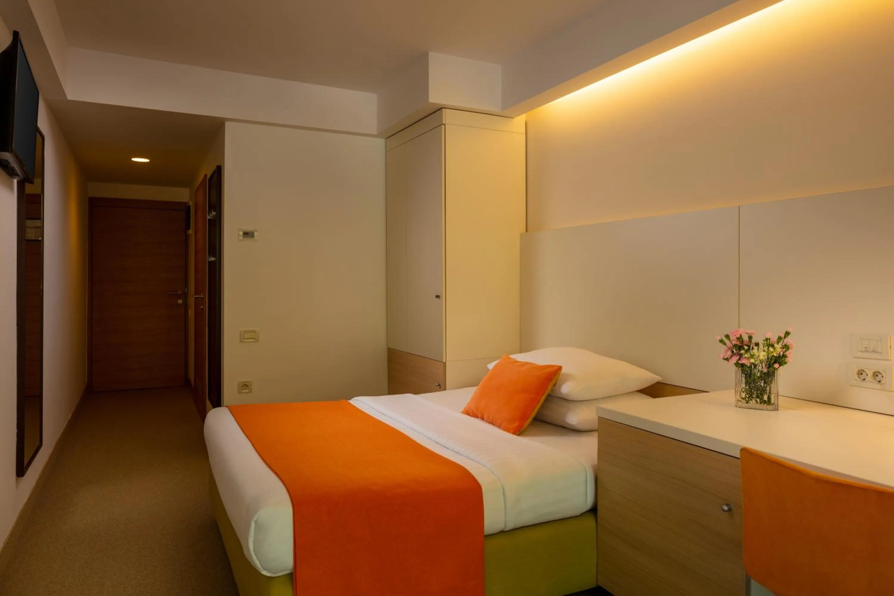 Bed in Family Hotel Vespera