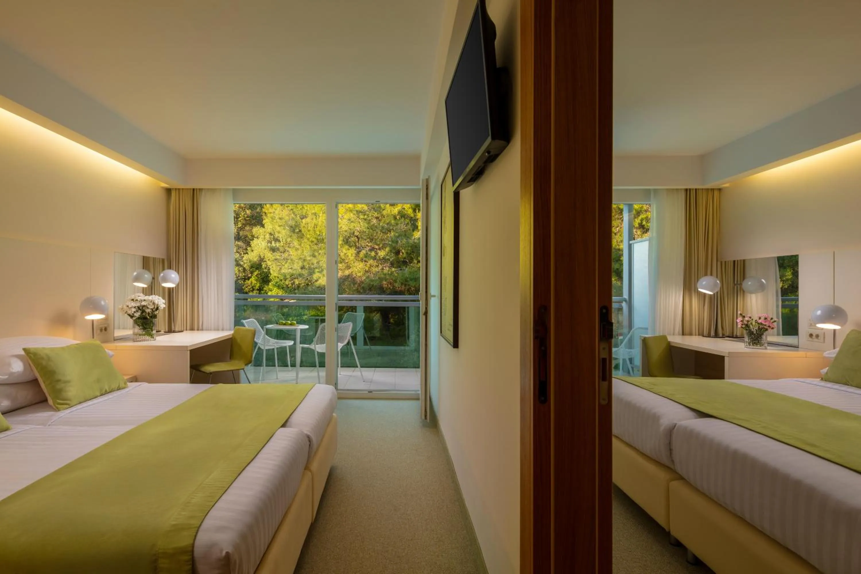 Bed in Family Hotel Vespera