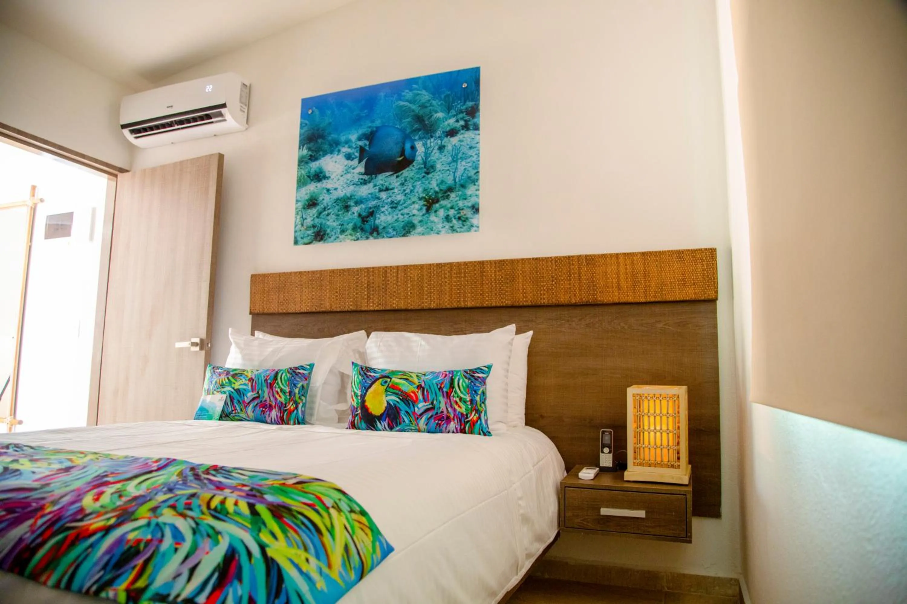 Bed in Solare SAI Ecohotel