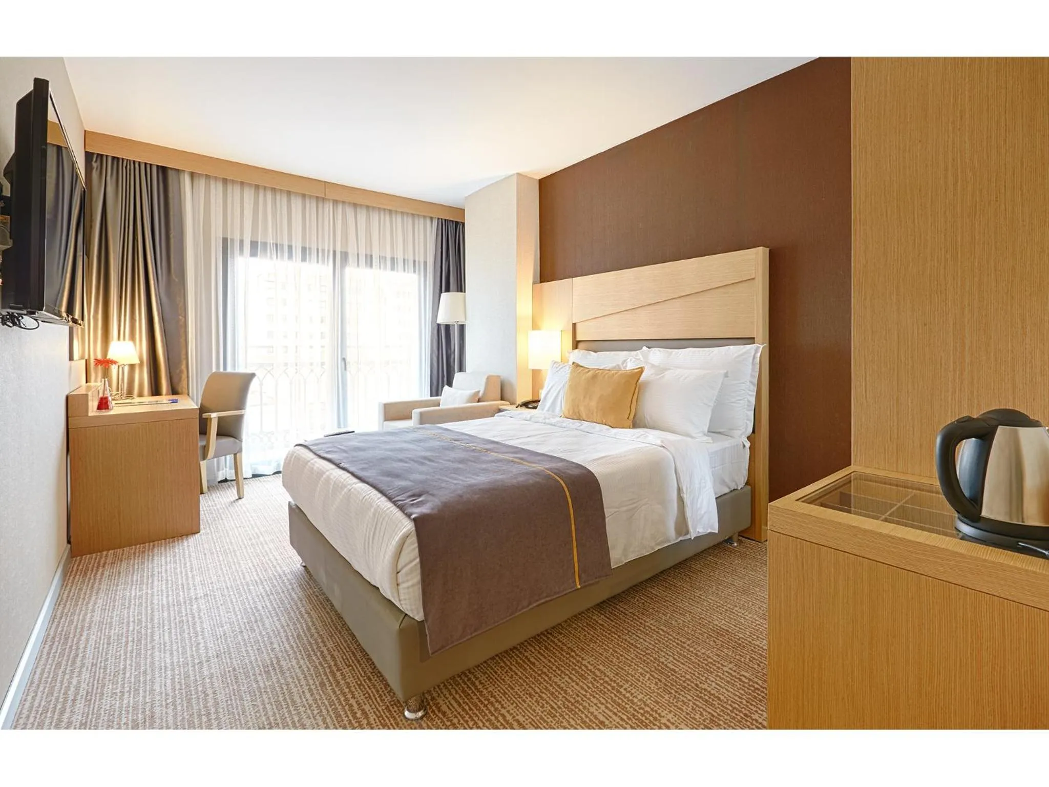 Bed in Kordon Hotel Çankaya