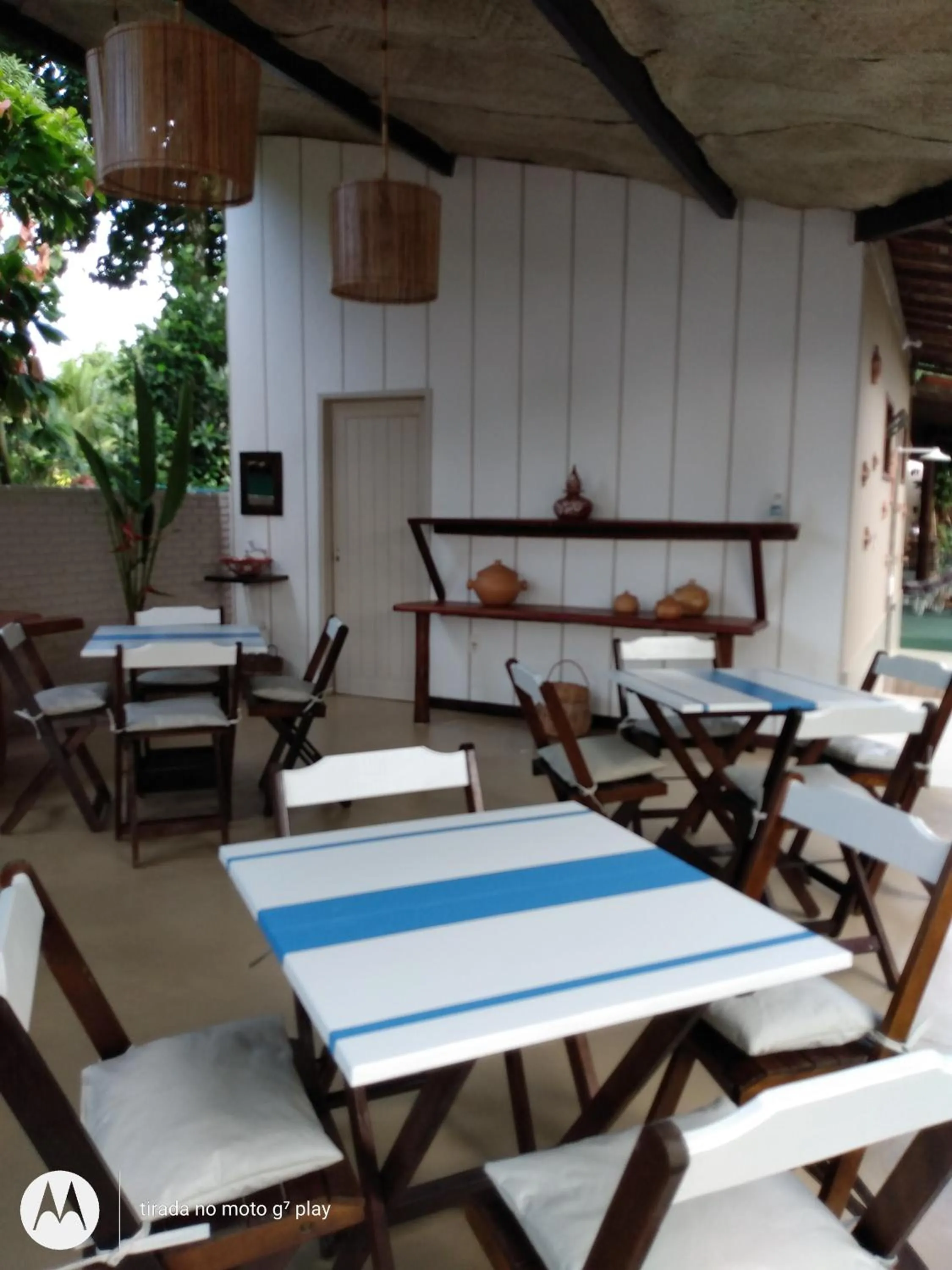 Dining area in Pousada Estrela do Mar