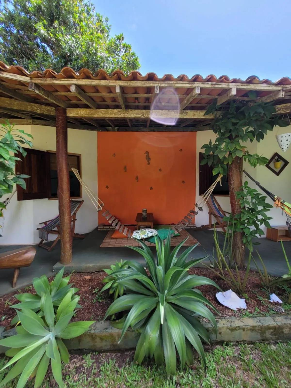 Garden view in Pousada Estrela do Mar