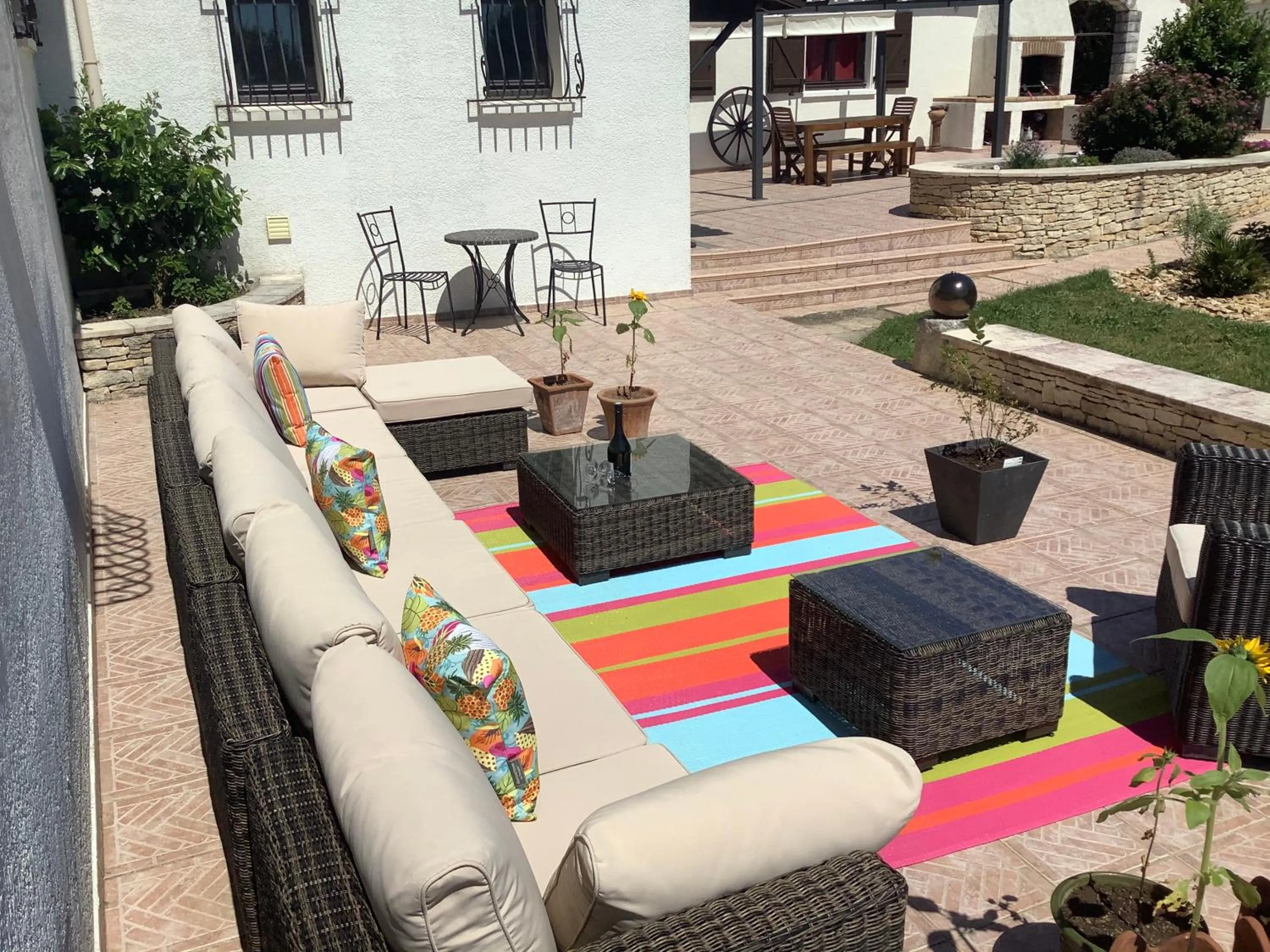 Seating area in Number9 - now with air conditioned rooms