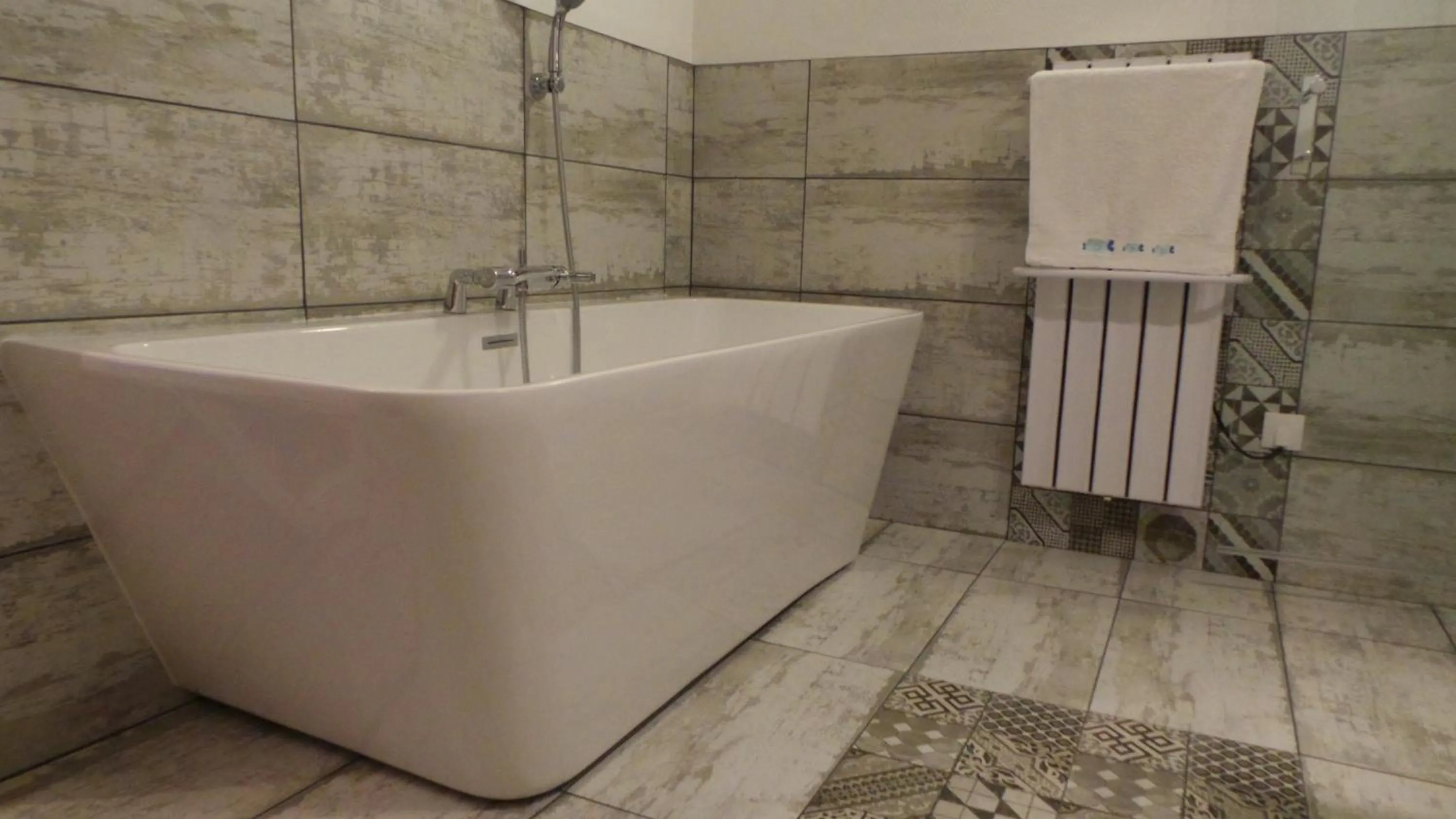 Bathroom in Number9 - now with air conditioned rooms