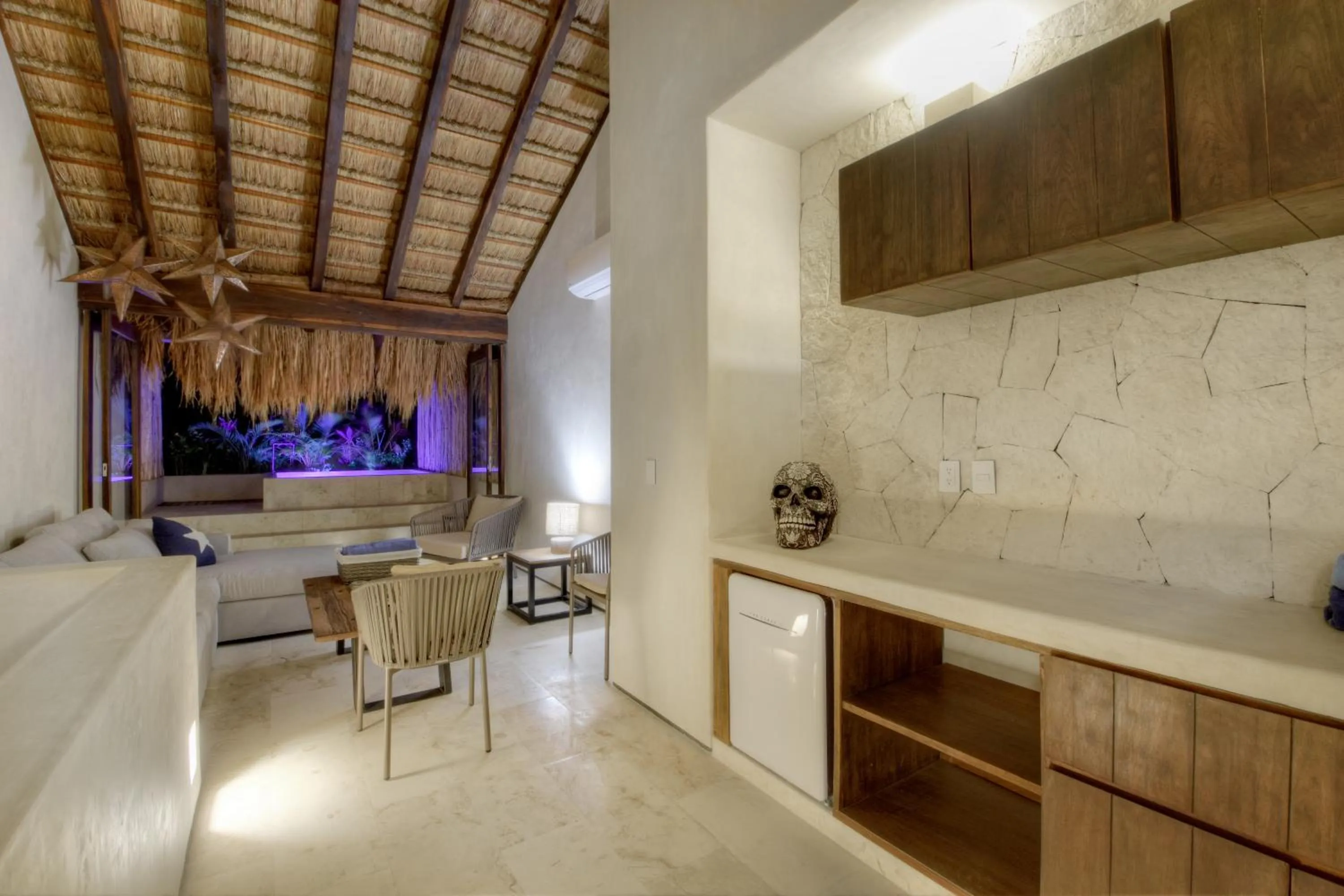 Balcony/Terrace in Eco-chic Design Condos Wrapped in Nature's Elements by Stella Rentals