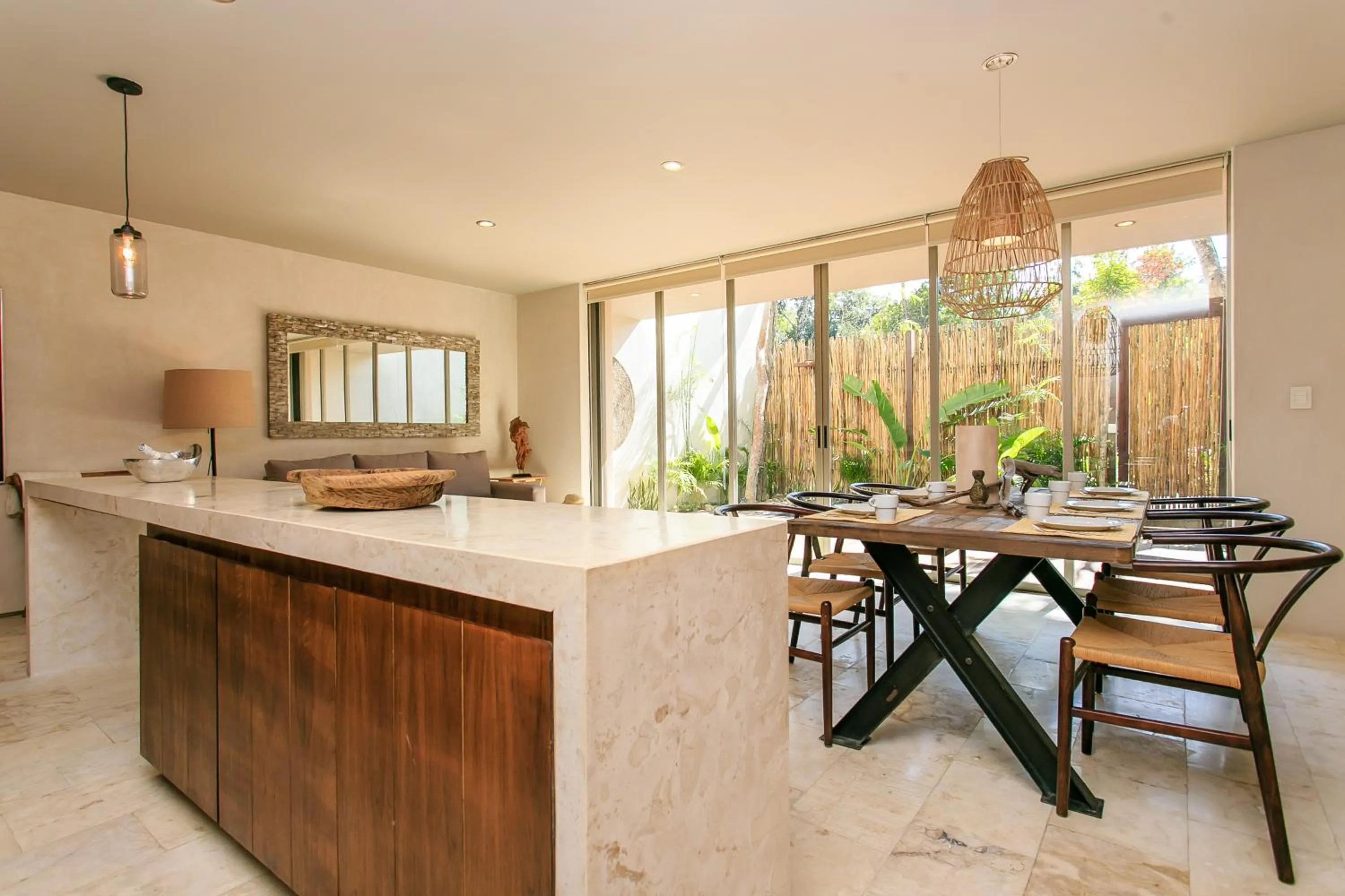 Kitchen or kitchenette in Eco-chic Design Condos Wrapped in Nature's Elements by Stella Rentals