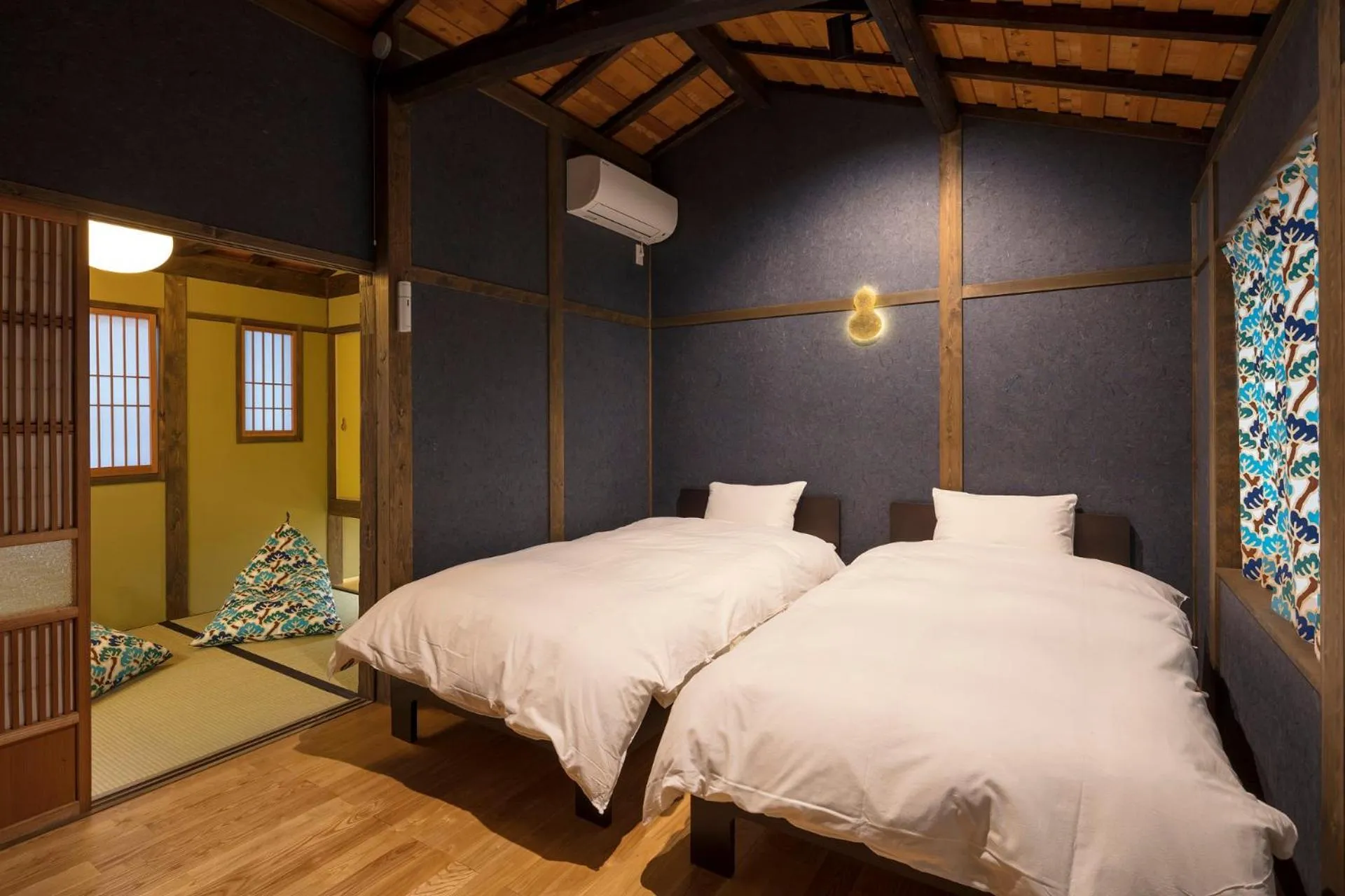Bedroom, Bed in Yoshimigura Machiya House