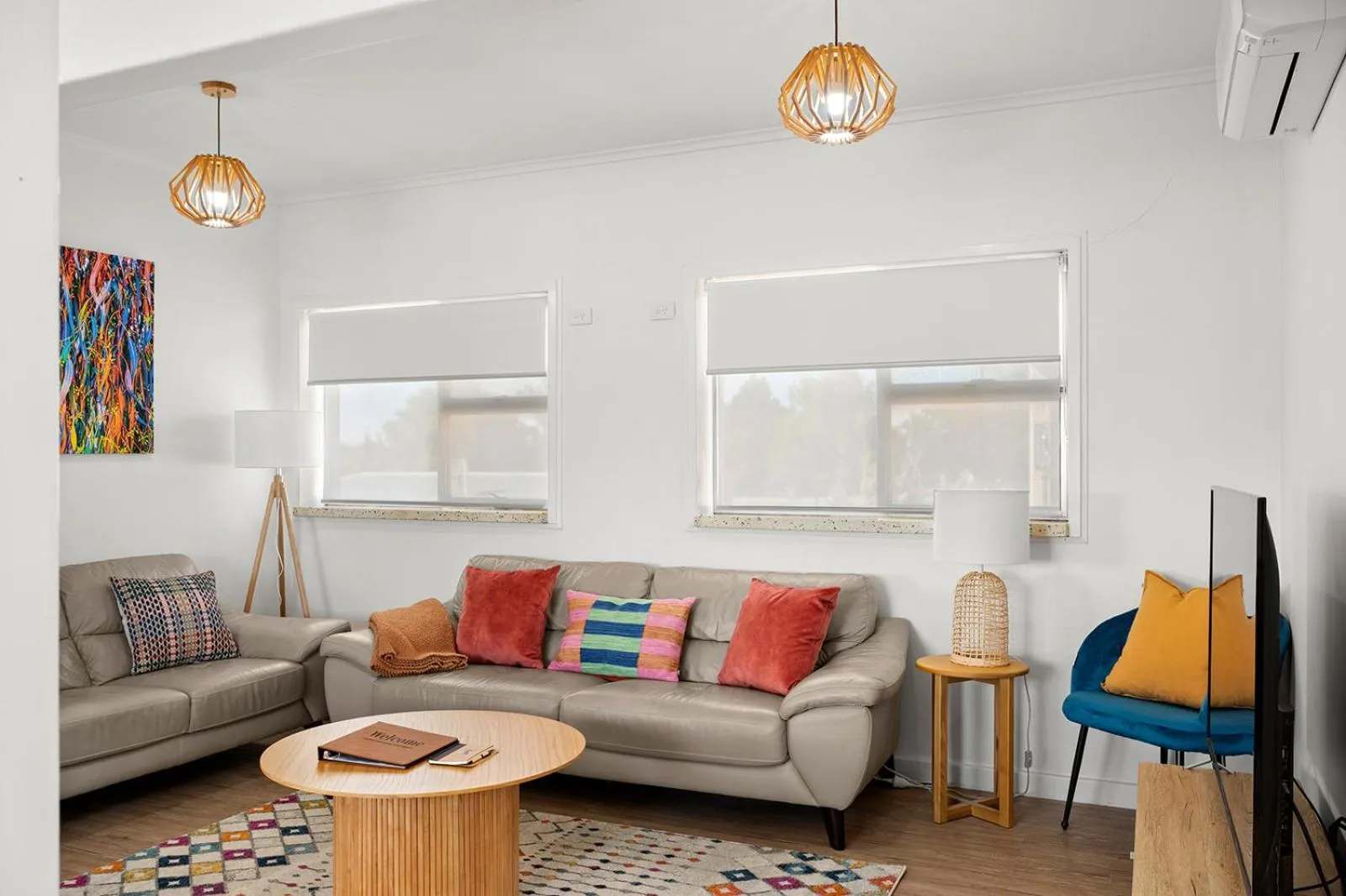 Living room in Loxton Courthouse Apartments