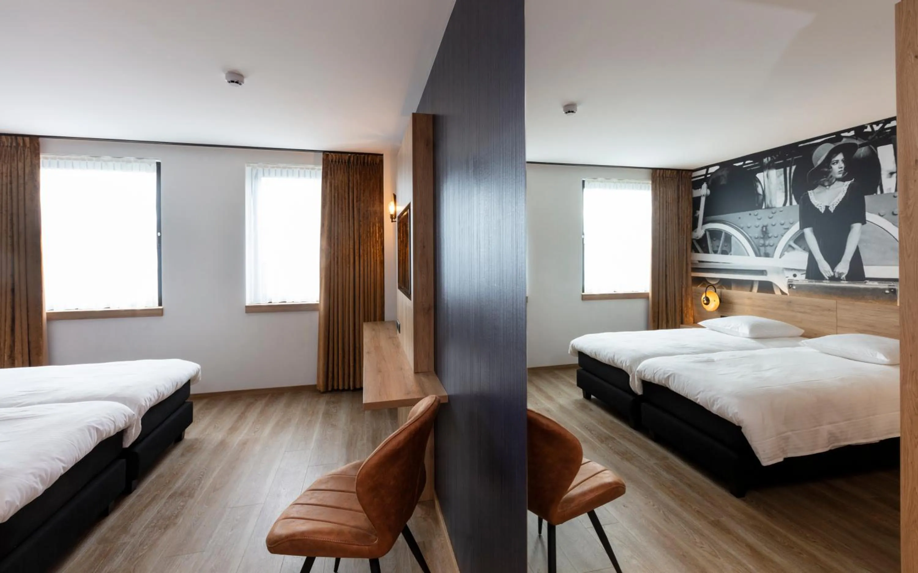 Bed in Hotel Leo Station, Villa et Annexes