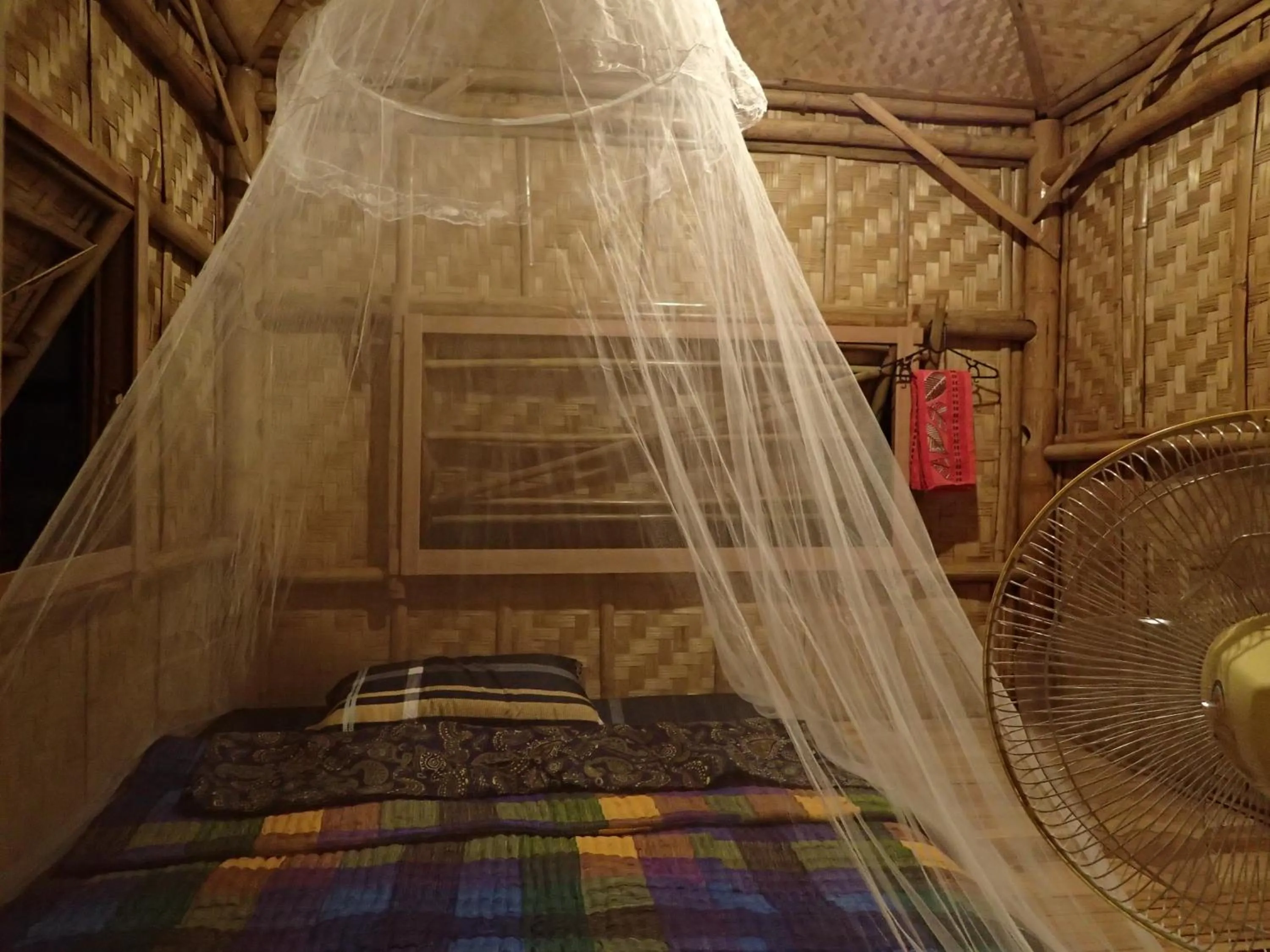 Bed in Fundee Story Guesthouse Bamboo House in Chiang mai old town