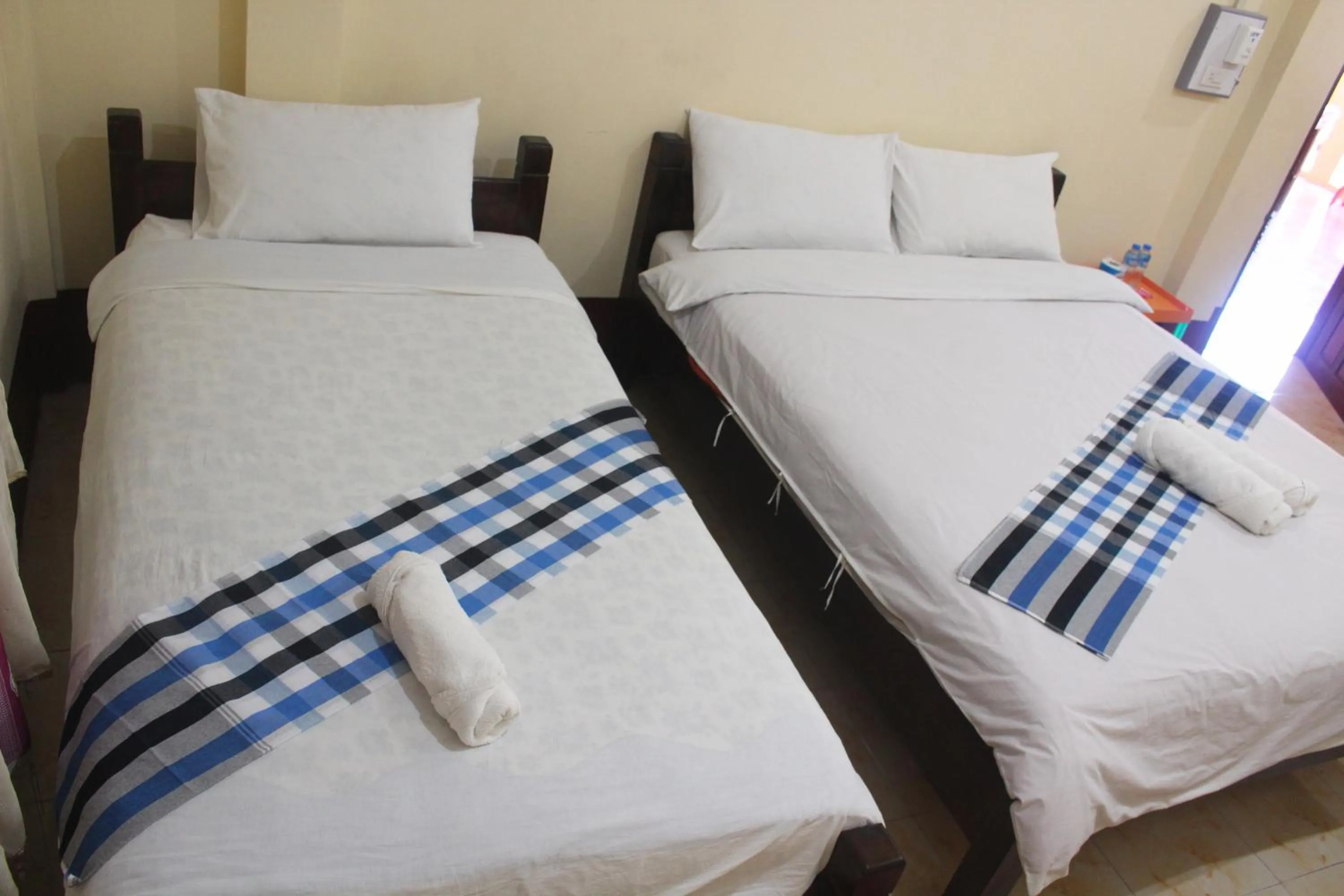 Bed in Pakbeng Guesthouse