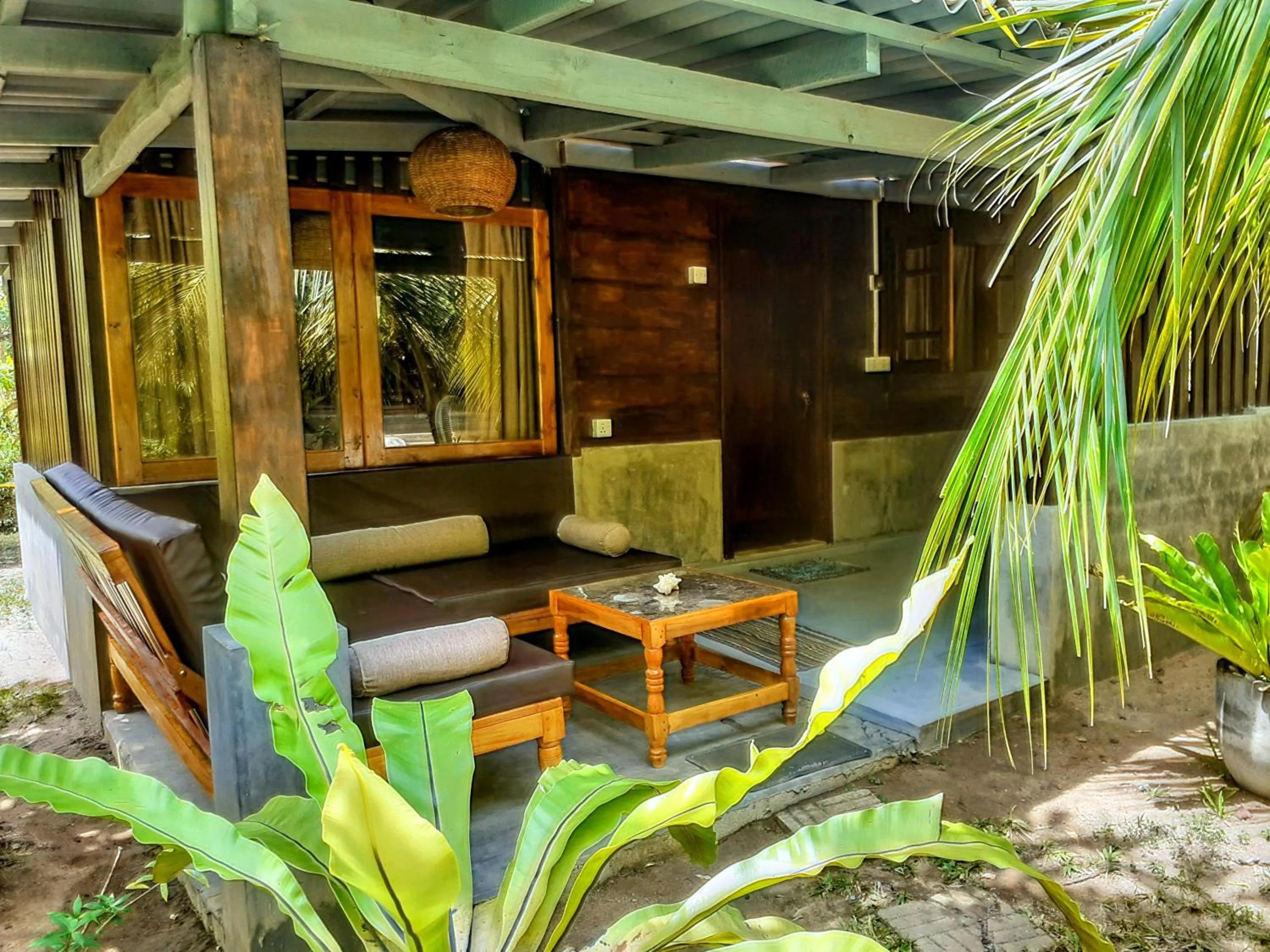 Seating area in Neem Jay Beach Resort