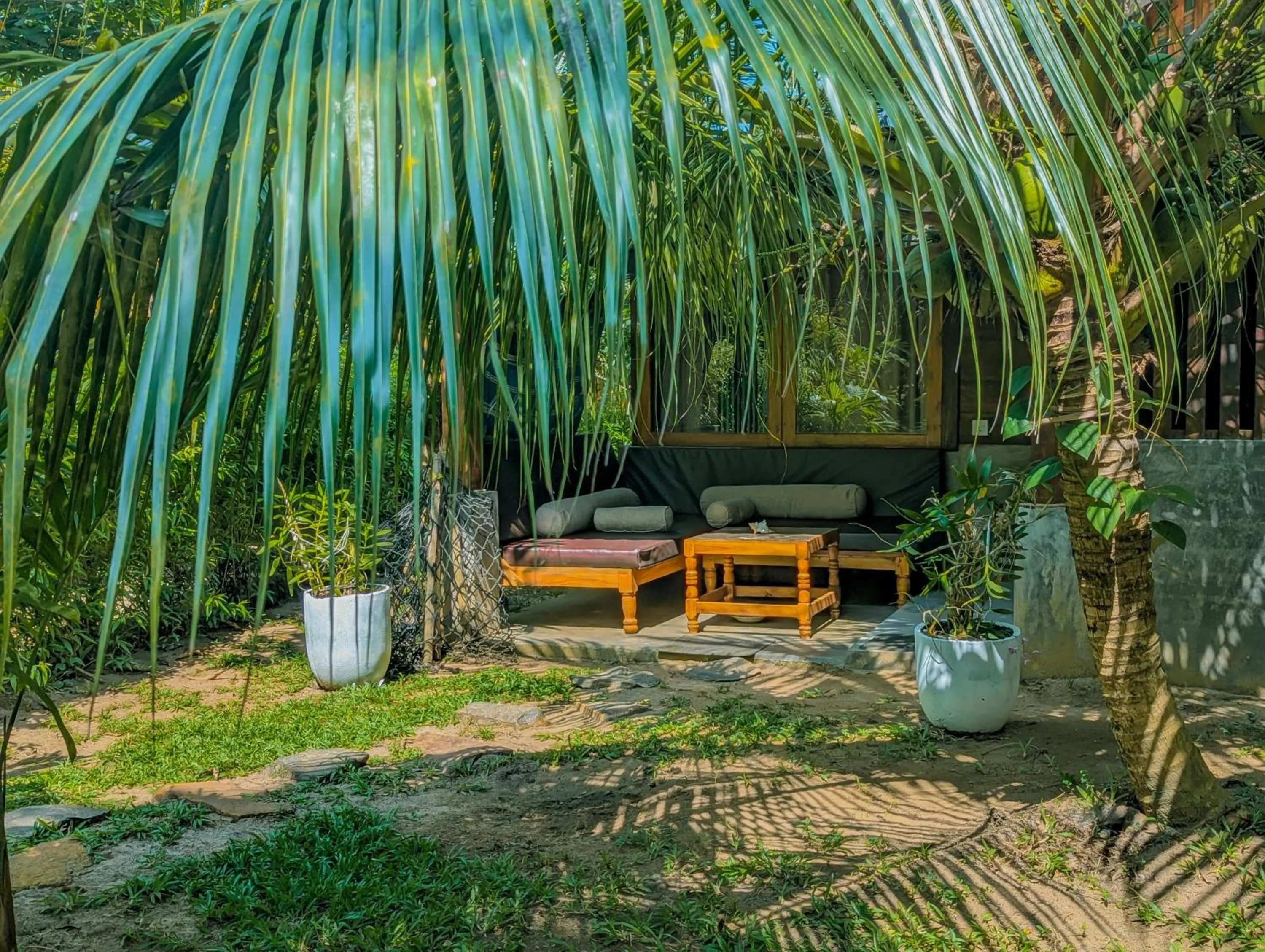 Seating area in Neem Jay Beach Resort