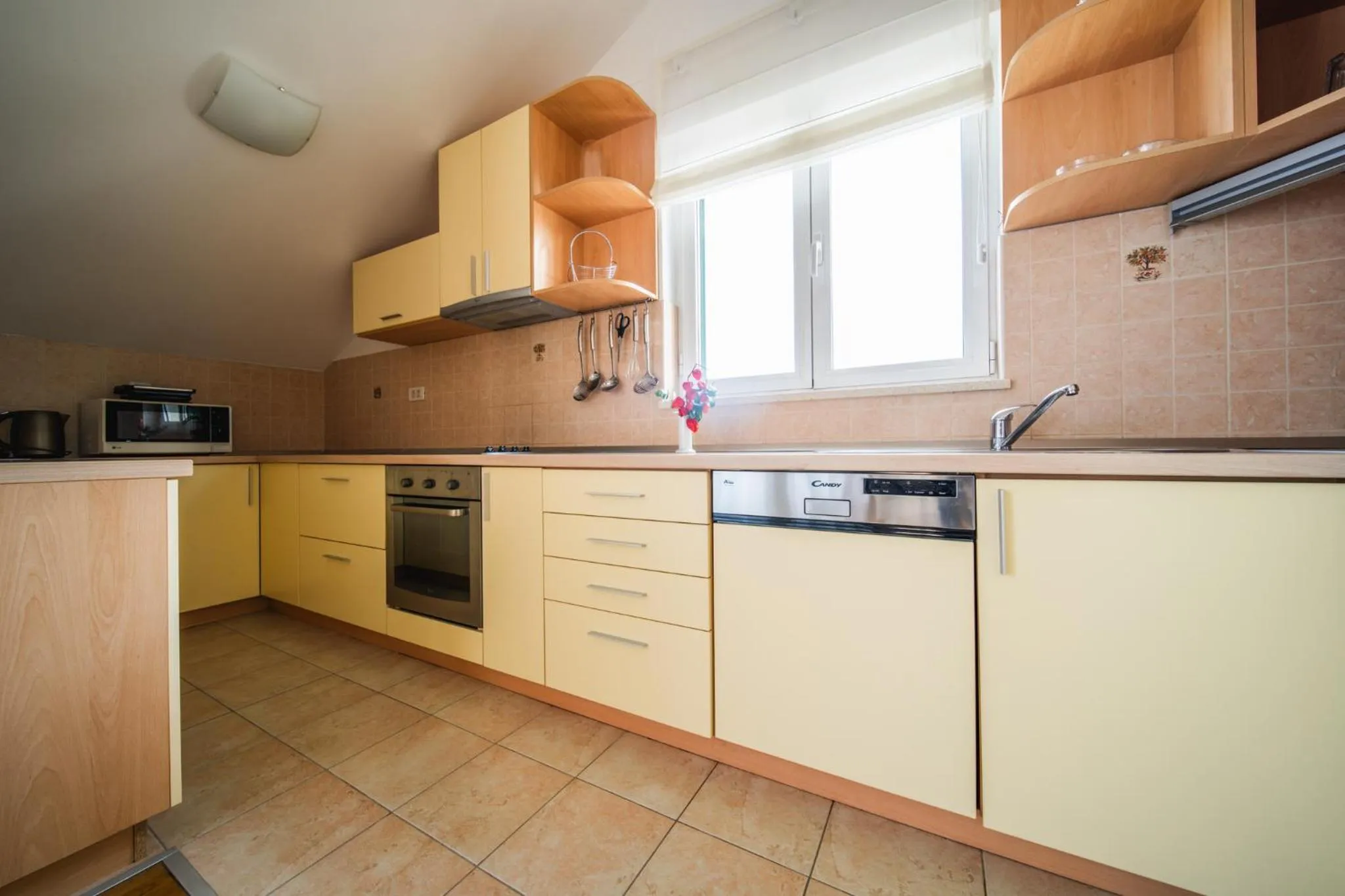 Kitchen or kitchenette in Pervanovo Apartments with Free Parking