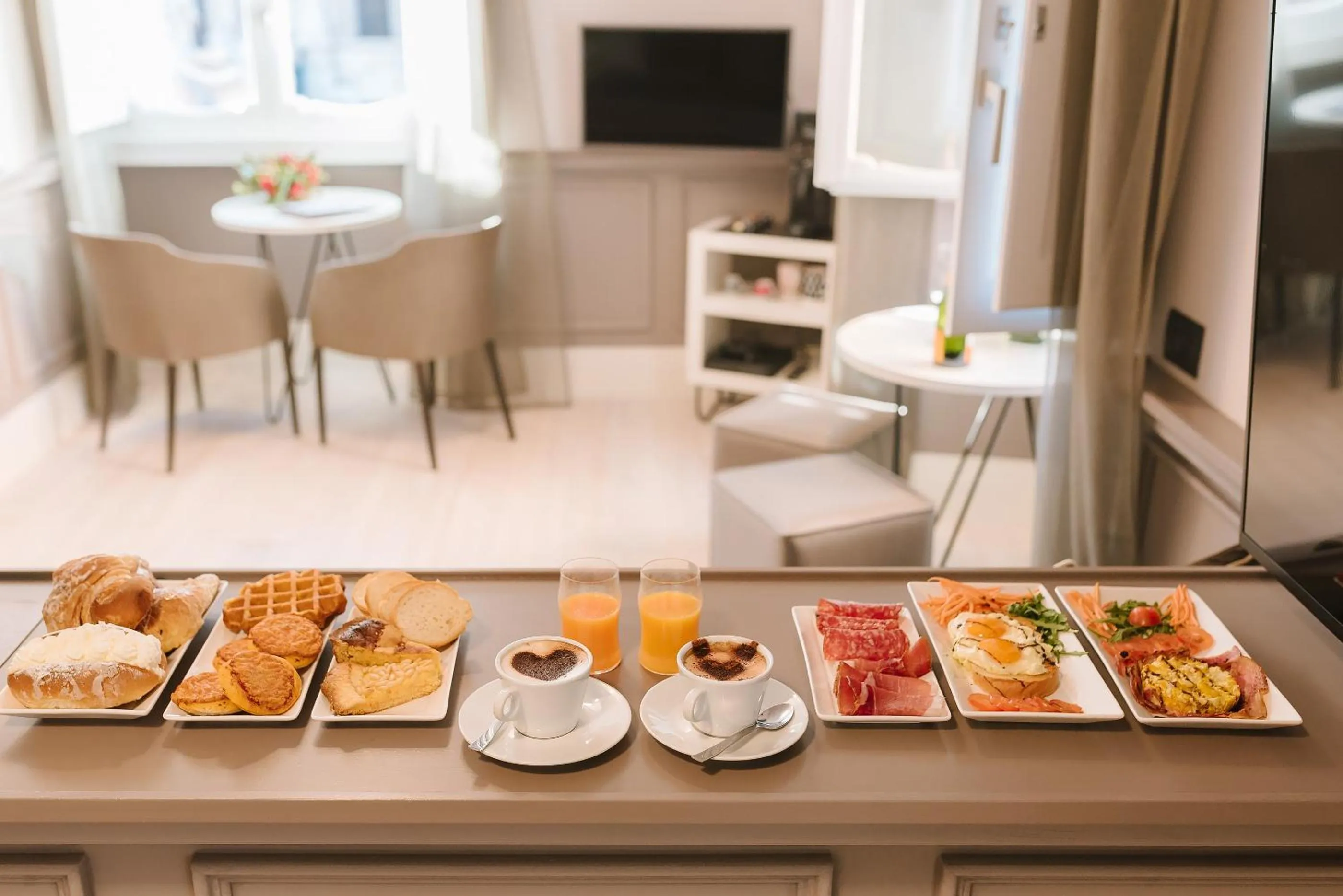 Continental breakfast in Rhea Silvia Luxury Navona