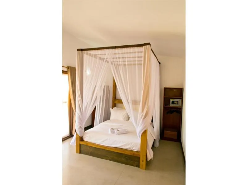 Bed in Gili Air Bungalows