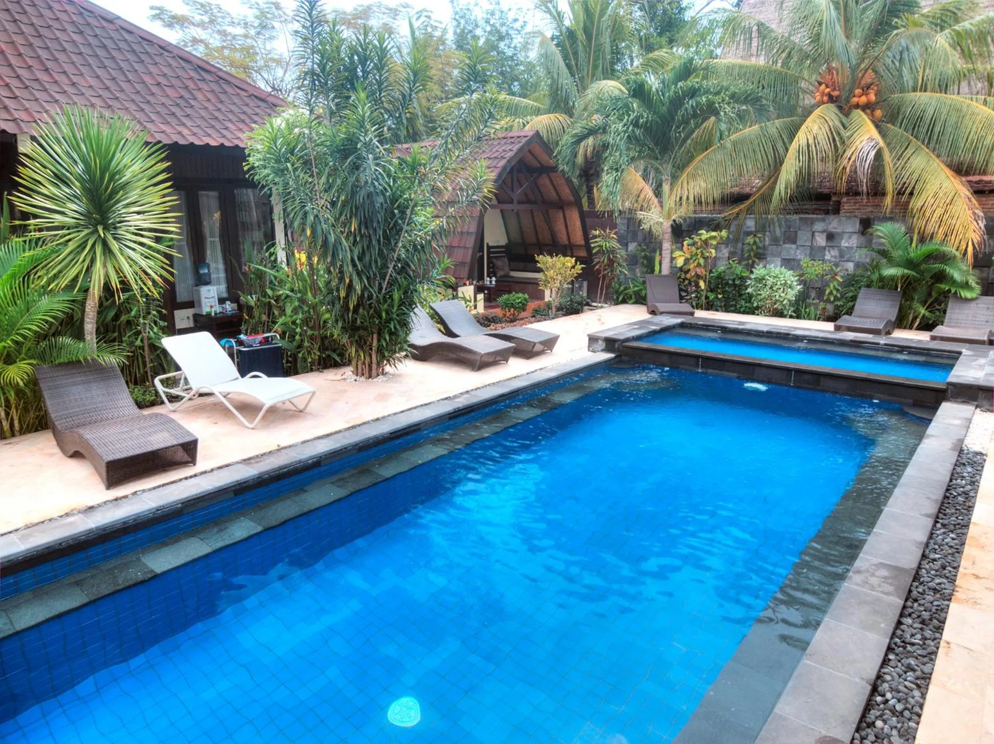 Garden in Gili Air Bungalows