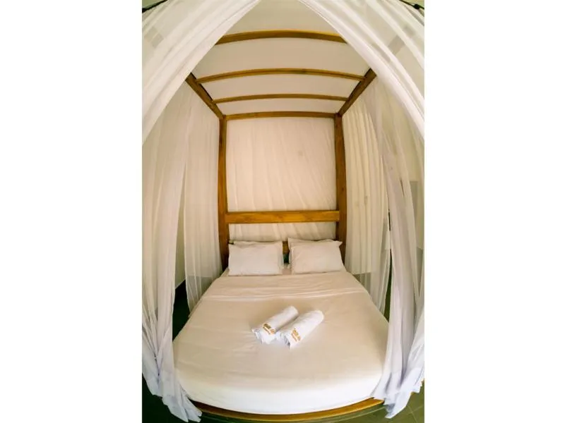 Bed in Gili Air Bungalows