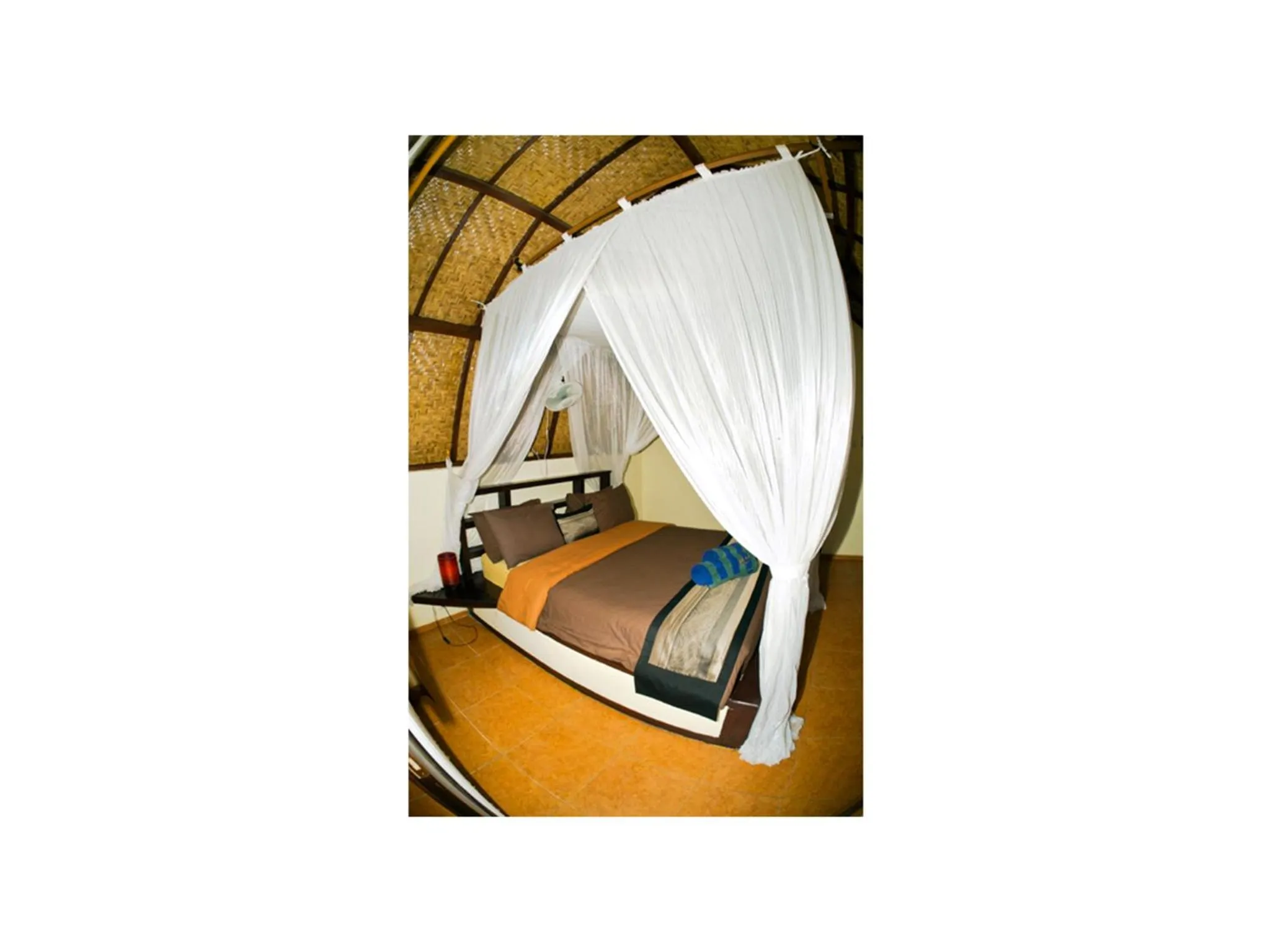 Bed in Gili Air Bungalows