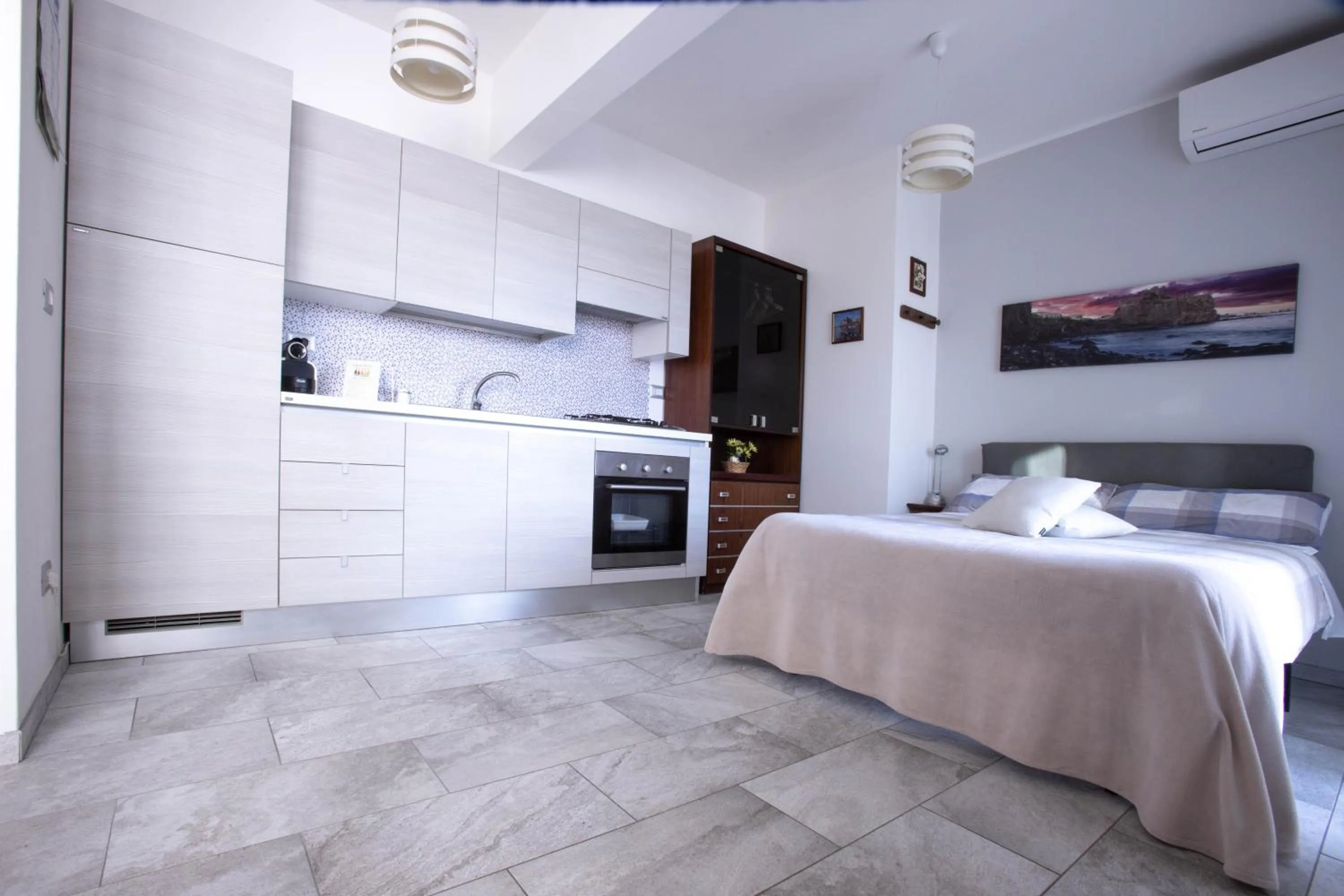 Bed in Etna Sea House